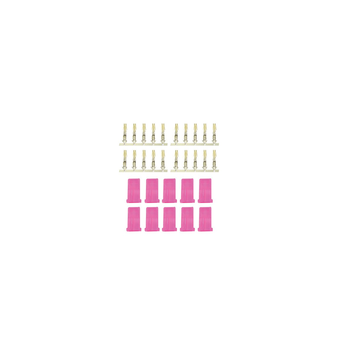 AMP Buchse VE10 vergoldet pink AMP Buchse VE10 vergoldet pink