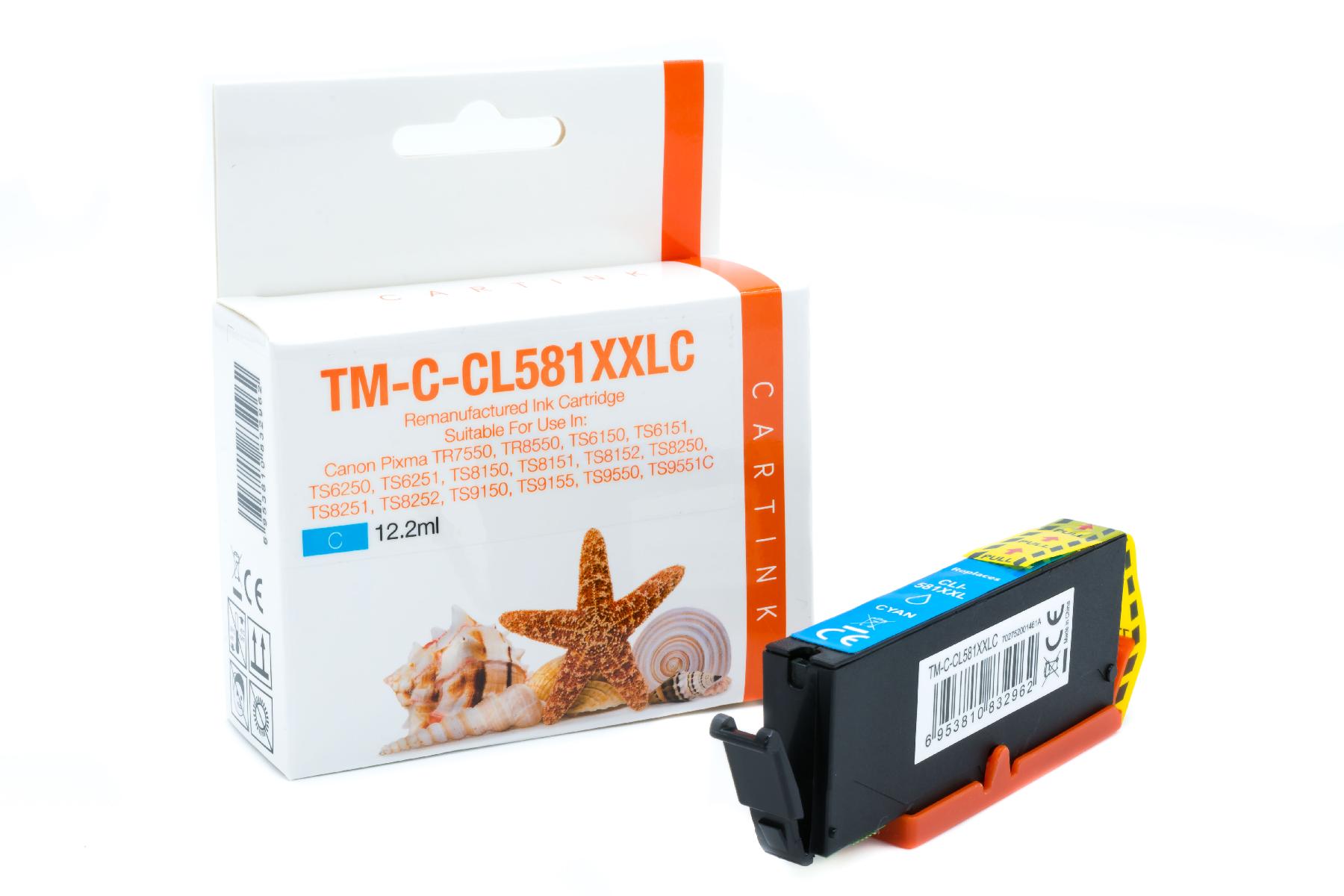 CLI581XXLC alternativ Seestern Tinte Cyan für / 1995C001 / 12,2ml CLI581XXLC alternativ Seestern Tinte Cyan für / 1995C001 / 12,2ml
