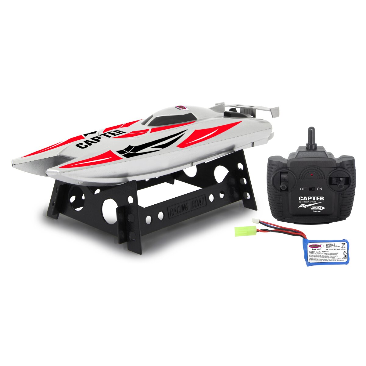Capter Speedboot weiß/rot Li-Ion 7,4V 2,4GHz Capter Speedboot weiß/rot Li-Ion 7,4V 2,4GHz