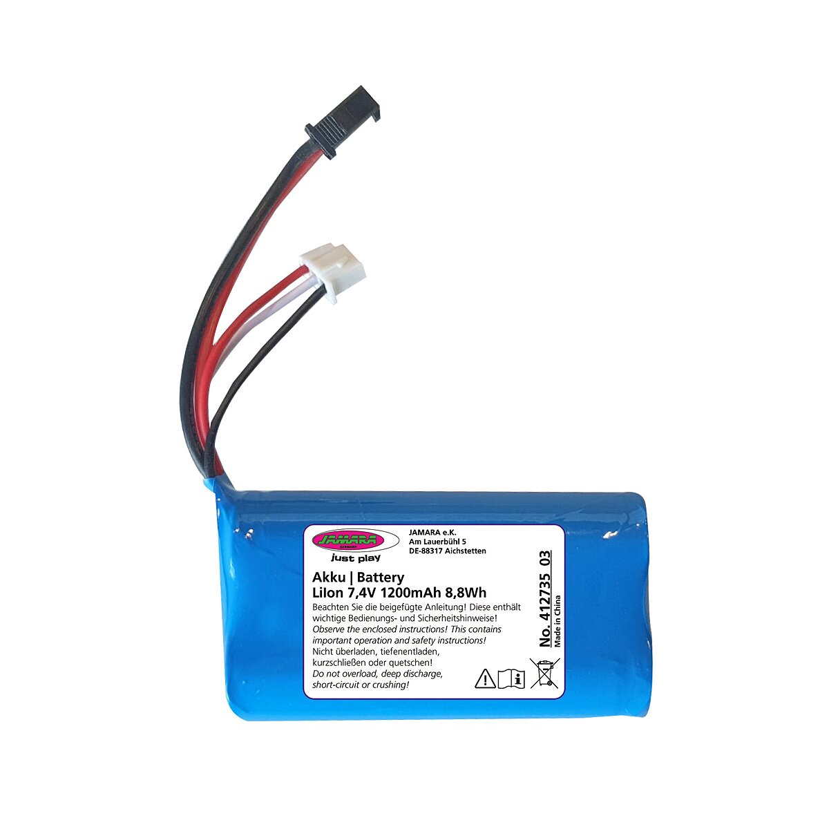 Akku J-Rock Li-Ion 7,4V 1200mAh 8,88Wh