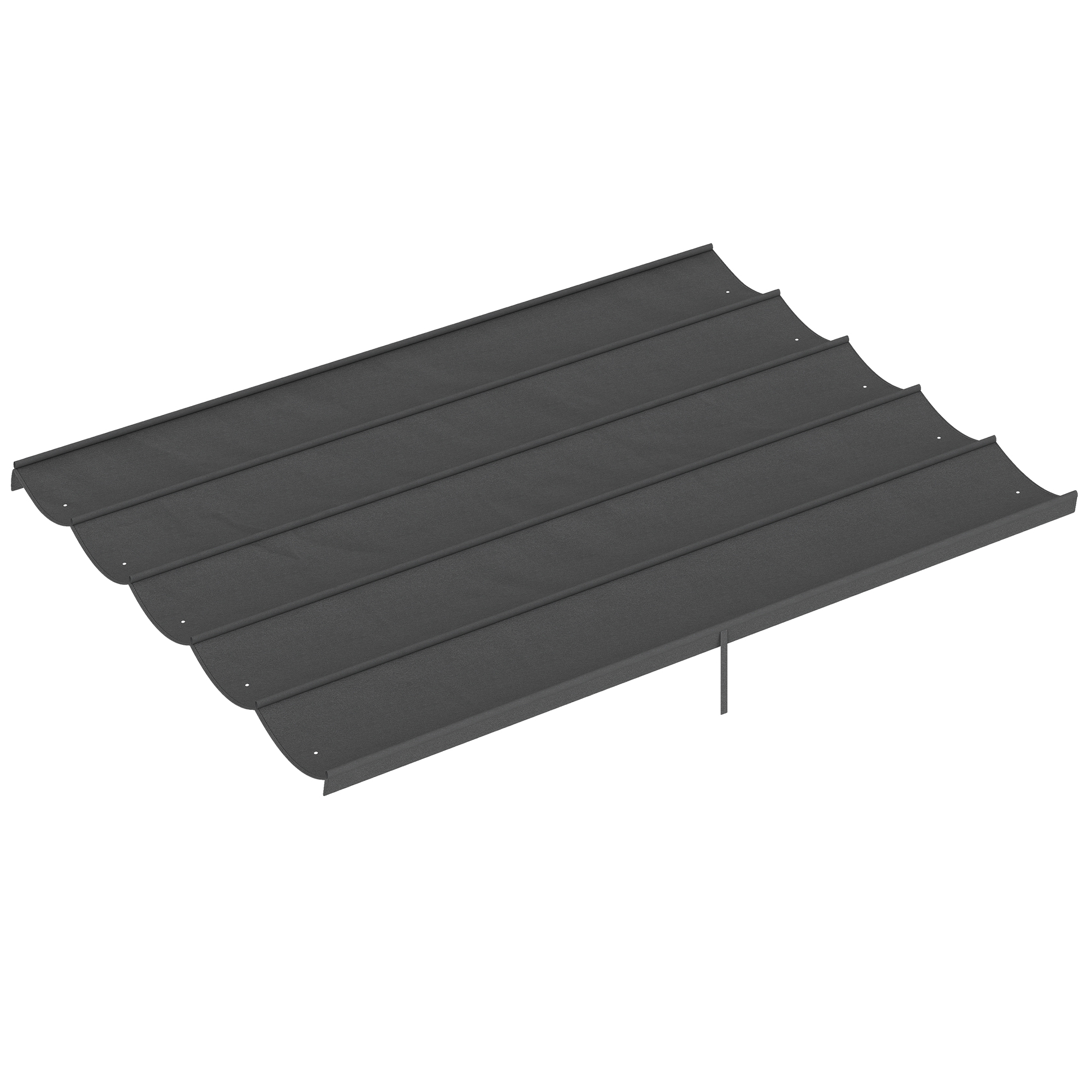 Ersatzplane für 4x3m Pavillons, mit Wasserablauflöchern, 3,50 x 2,6 m, Dunkelgrau