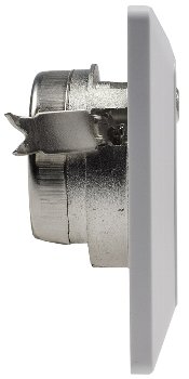 MILOS Antennendose TV+Radio+Sat, inkl. Rahmen, UP, weiß matt