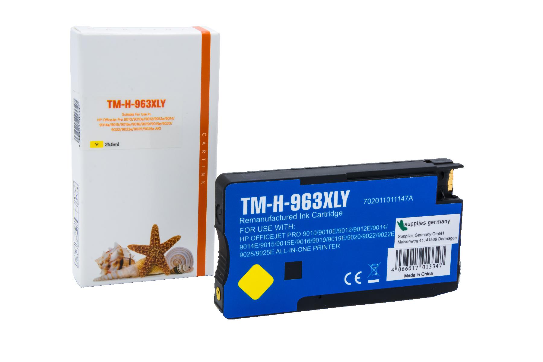 963XLY Refill Tinte Yelow für HP / 3JA29AE / 25,5ml