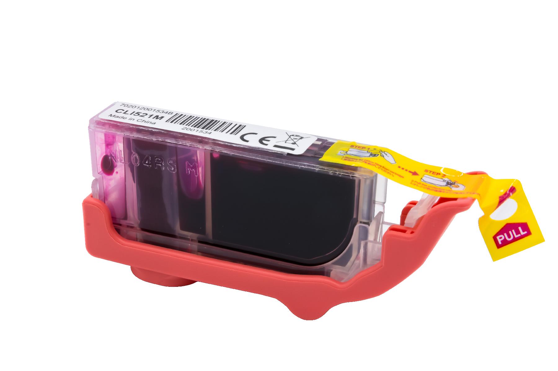 CLI521M alternativ Tinte magenta für Canon  / 2935B001 / 10ml / mit Chip