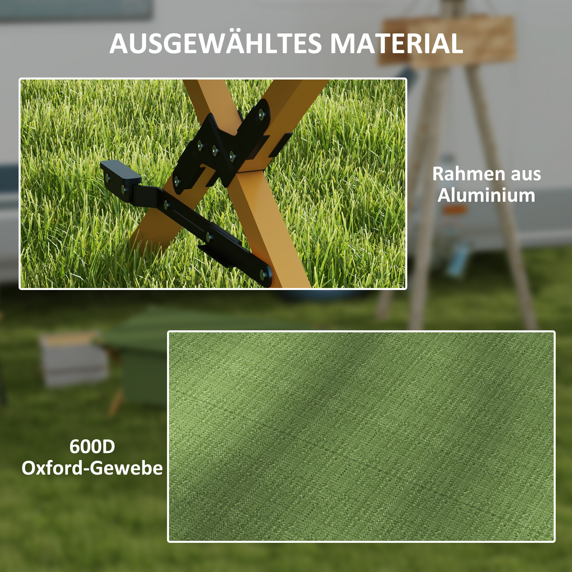 Feldbett faltbar Campingbett mit Tragetasche 196 x 64 x 45 cm Gästebett bis 200 kg für Outdoor, Camping Reisen