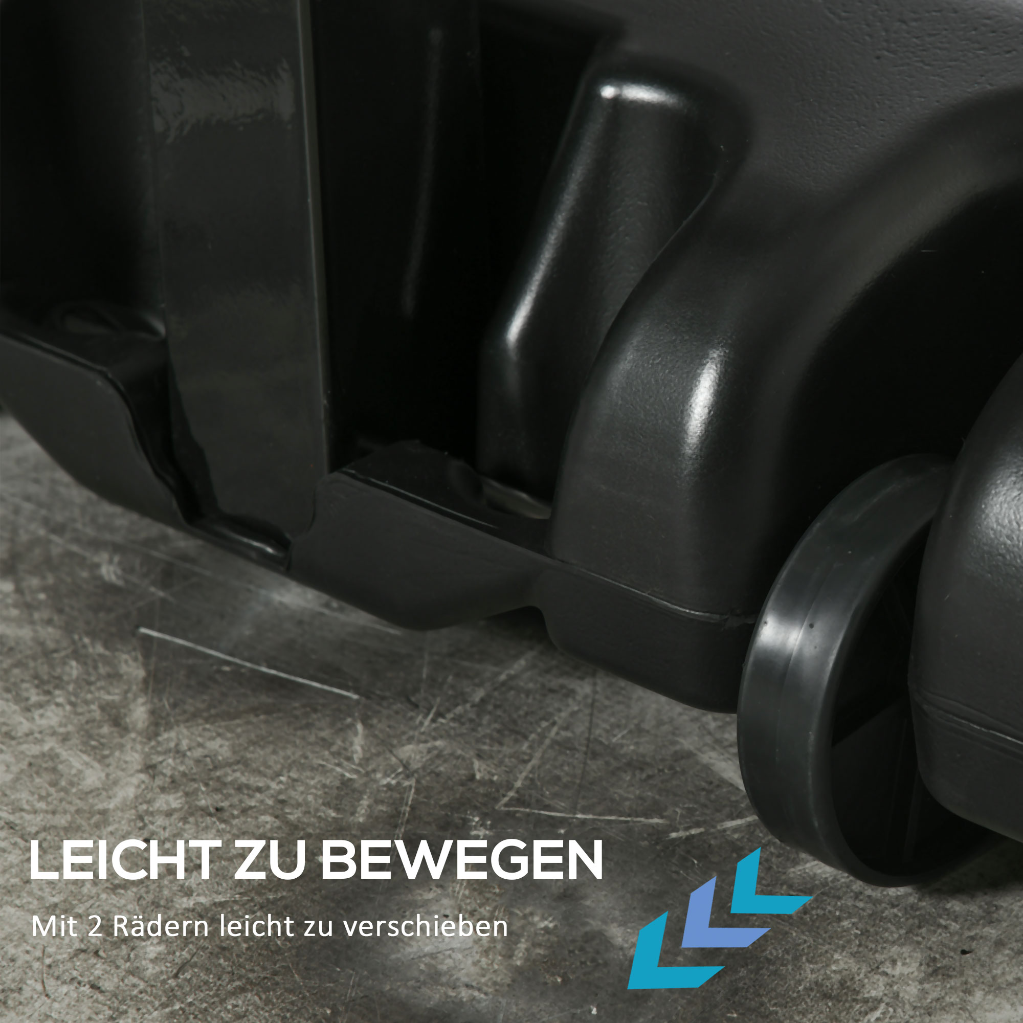 Basketballständer mit Rädern rollbar 210-260 cm höhenverstellbar Basketballkorb mit Ständer geeignet für den Außen- und Innenbereich Stahl Kunststoff Schwarz