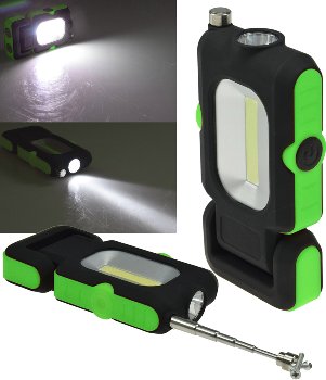 LED Arbeitsleuchte "CAL-COB Flexi", 3W, 220Lumen, Haken, Magnetfuß, PickUp