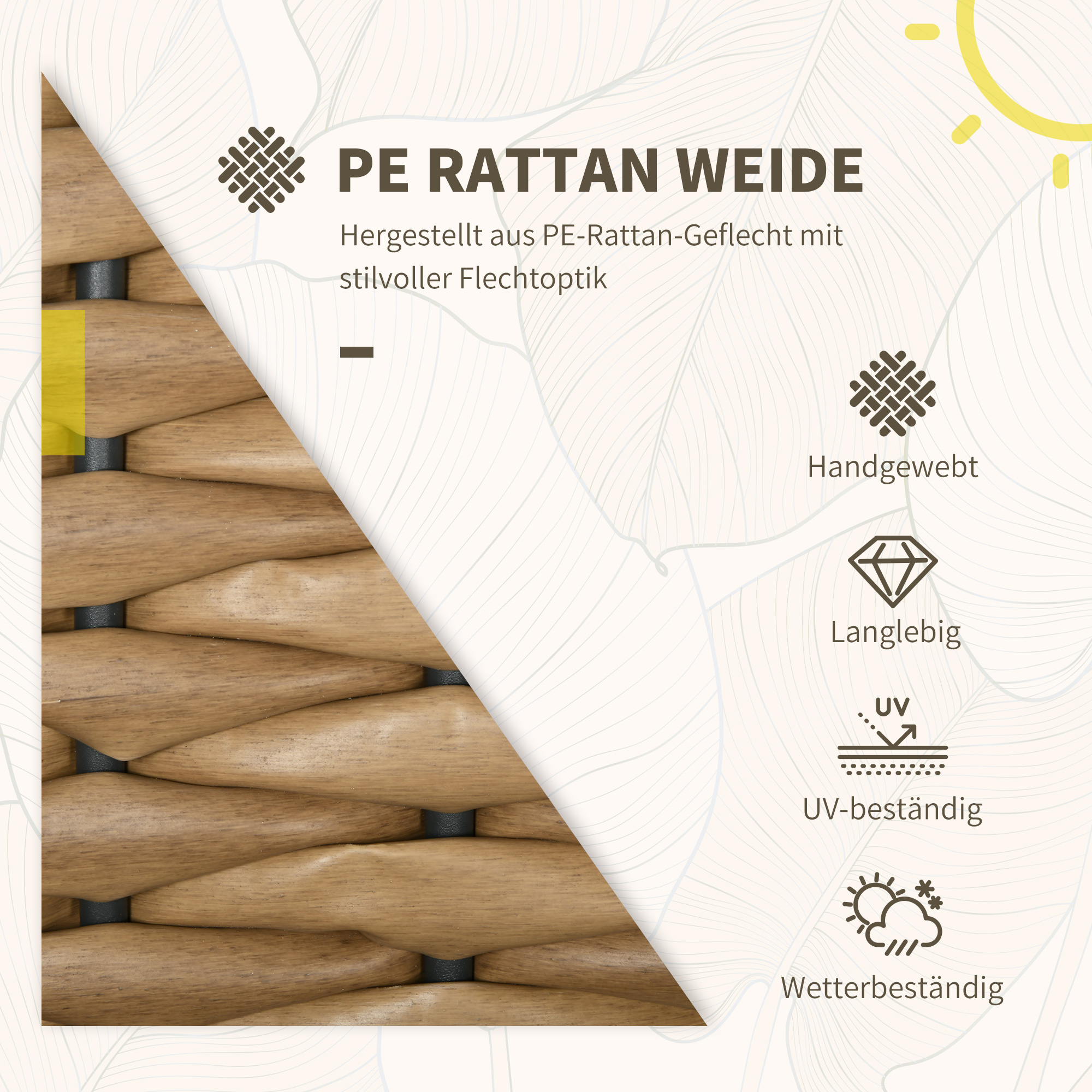 Gartenstühle Outdoor-Stühle Terrassenstühle, wetterbeständig, modernes Design, 57 x 58 x 87cm, Grau
