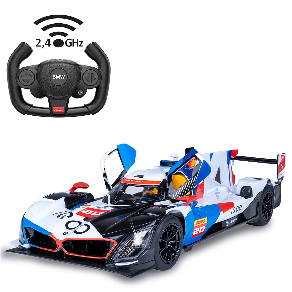 BMW M Hybrid V8 LMDH 1:14 weiß 2,4GHz Tür manuell