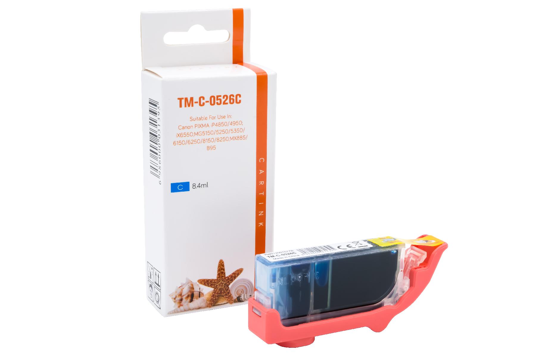 CLI526C alternativ Seestern Tinte Cyan für Canon / 4541B001 / 8,4ml / mit Chip