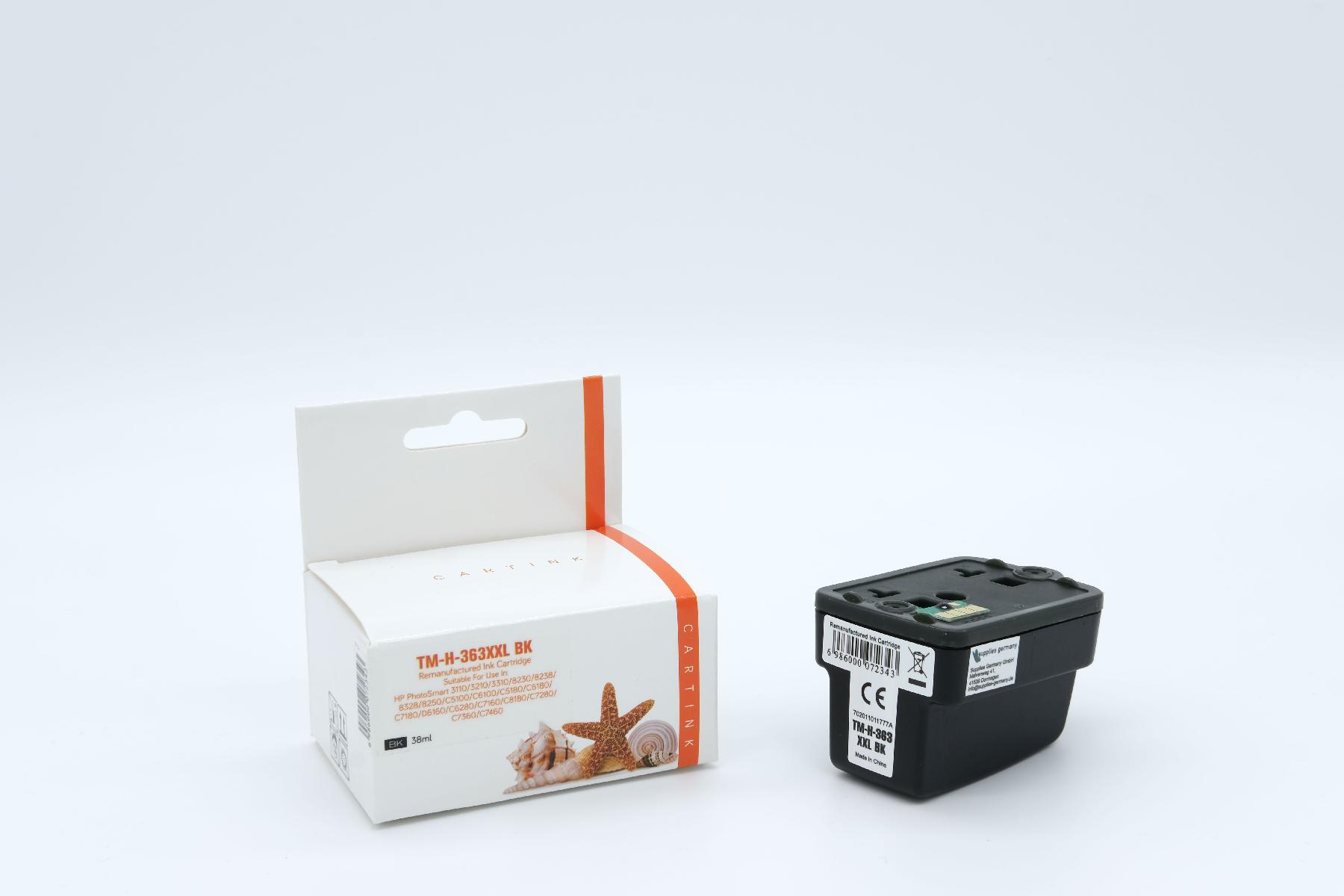 363BKXXL Refill Tinte black für HP / C8719EE / 38ml