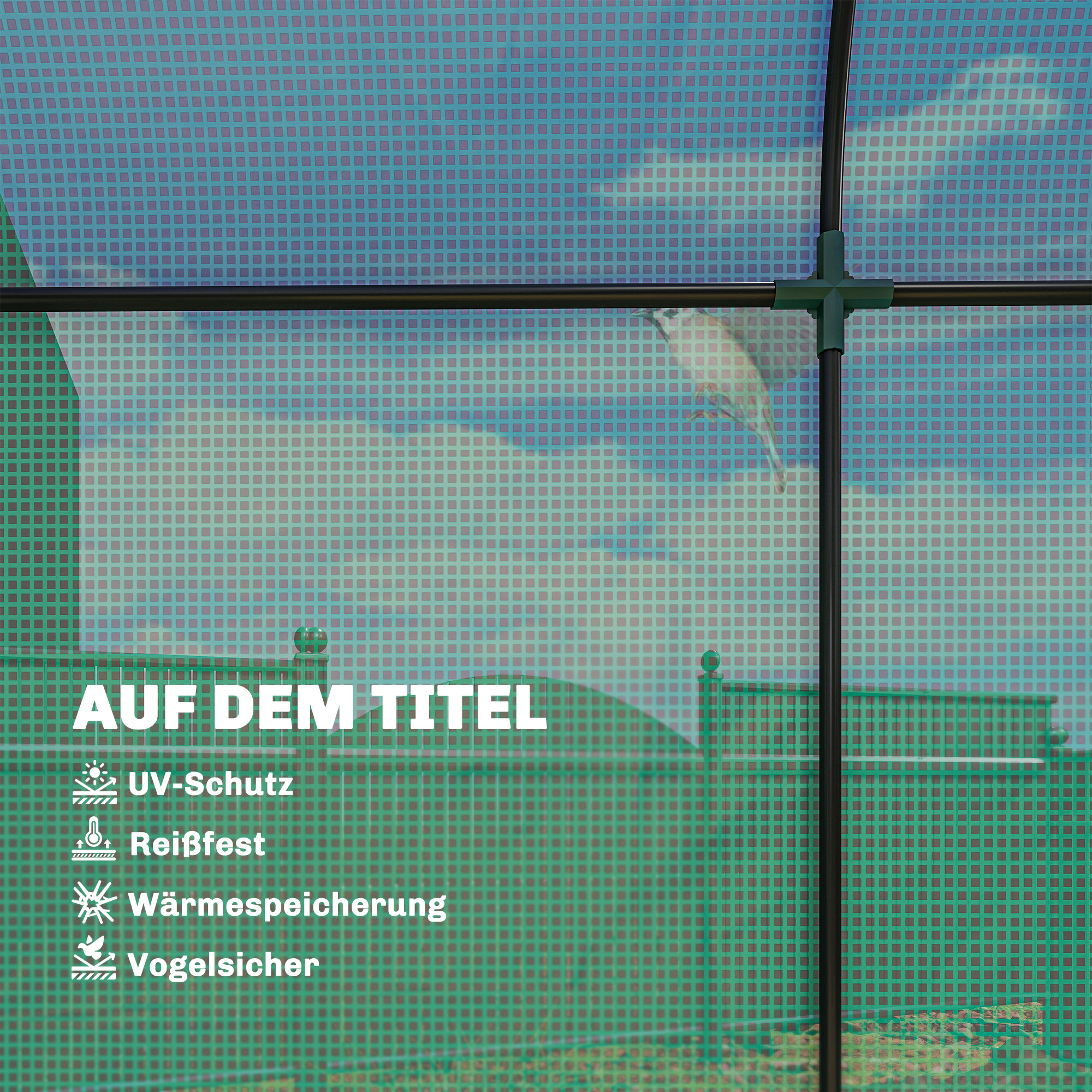 Tomatengewächshaus Foliengewächshaus mit Rolltor Netzfenster Bogendach 170 x 68 x 200 cm Grün