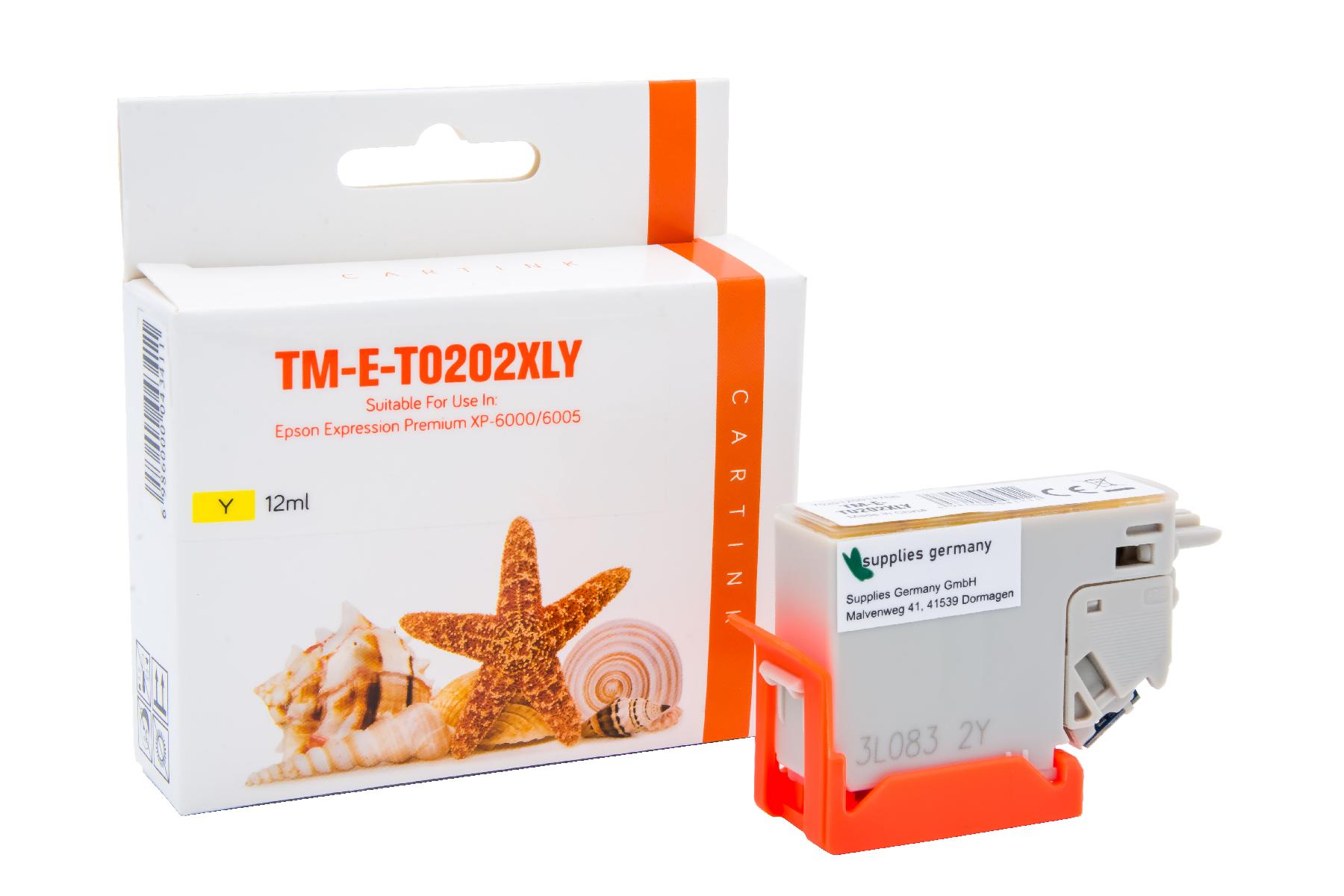 T0202XLY alternativ Seestern Tinte gelb für E / C13T02H44010 / 12ml