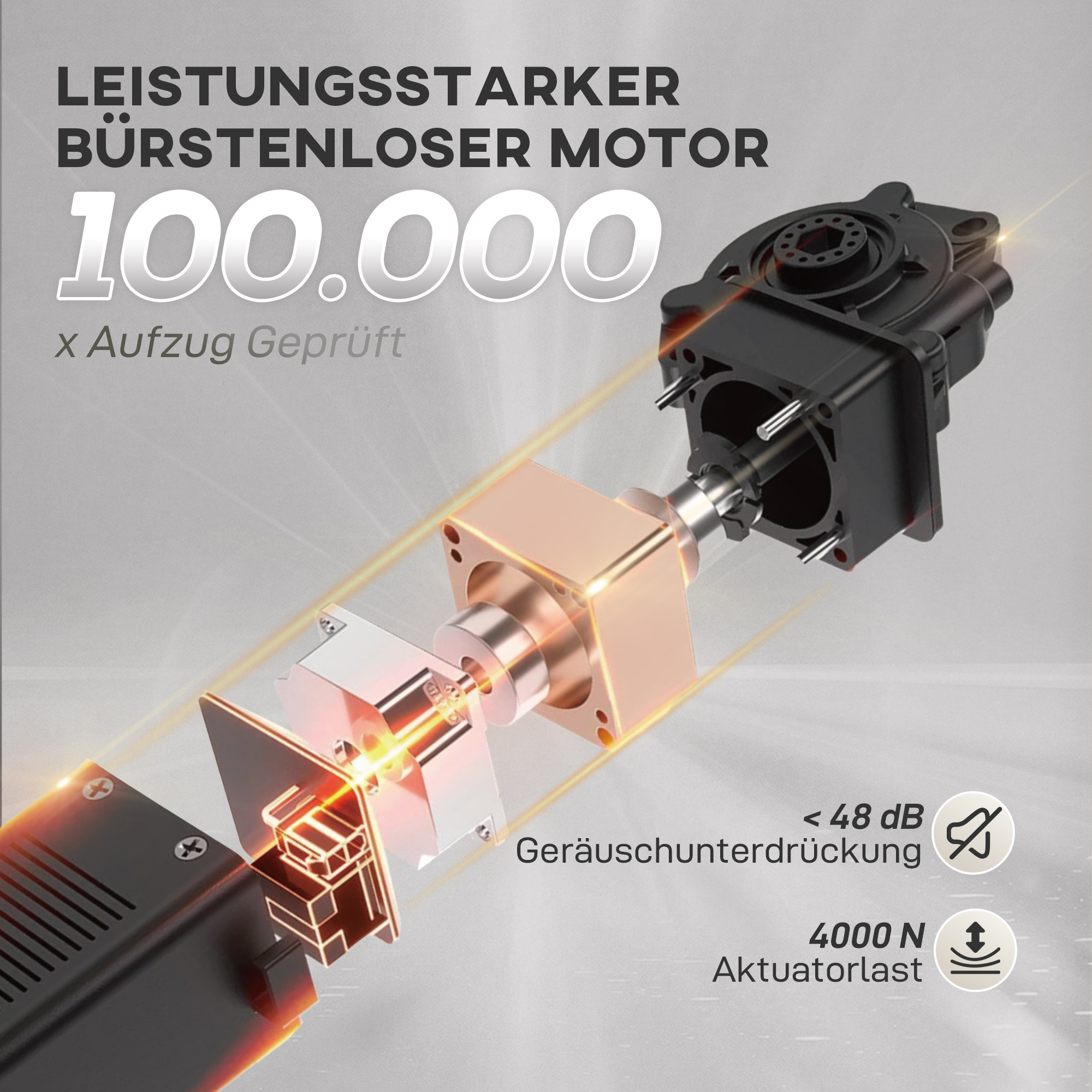 Relaxsessel, Fernsehsessel mit Liegefunktion, Lendenheizung, 2 Fernbedienungen, USB-Anschluss, Leisem Motor, Grau