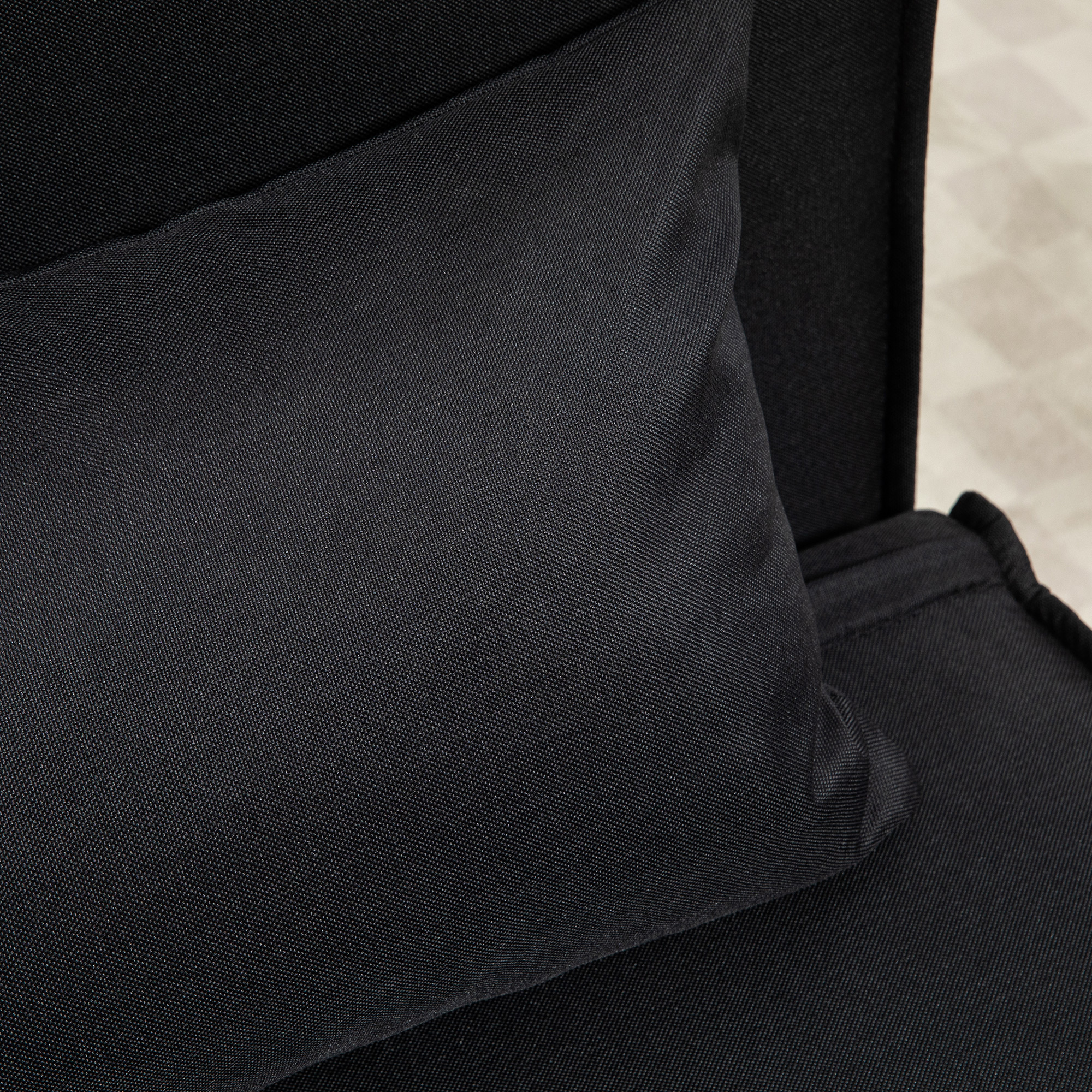 Relaxsessel mit Bettfunktion, für 1 Person, Modern-Design, bis 120 kg, 94x78x80cm, Schwarz
