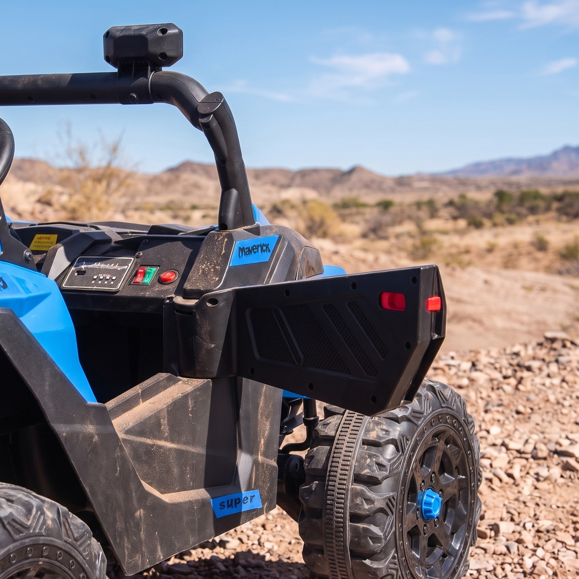 Kinder Elektroauto 24V 2 Sitzer Kinderauto UTV mit Lithium-Akku 2,4 GHz Fernbedienung 2 x 120W Motoren Softstart