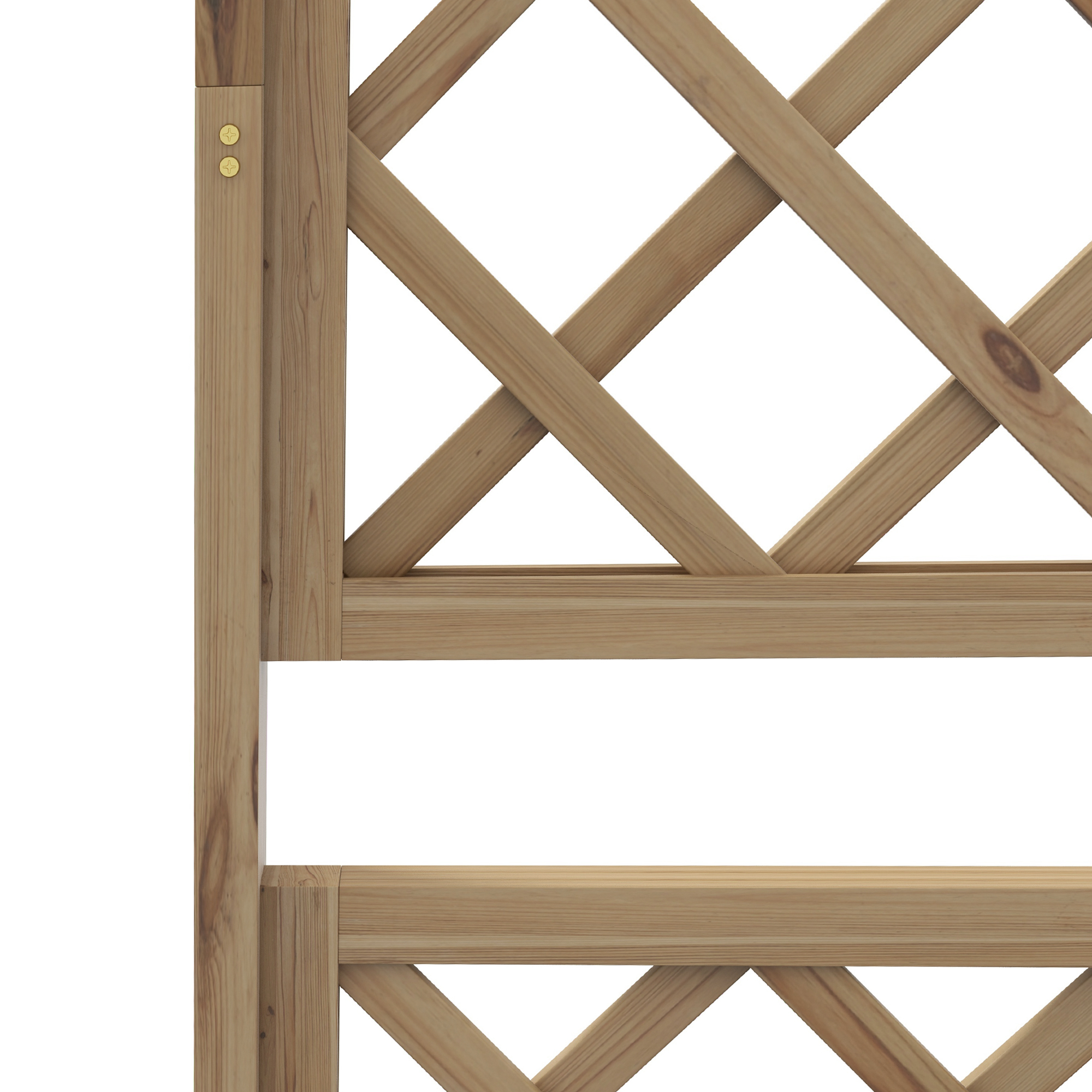 Pflanzkasten mit Rankengitter, Eckige Pflanzenbox aus Holz mit Rückenspalier für Kletterpflanzen und Dach
