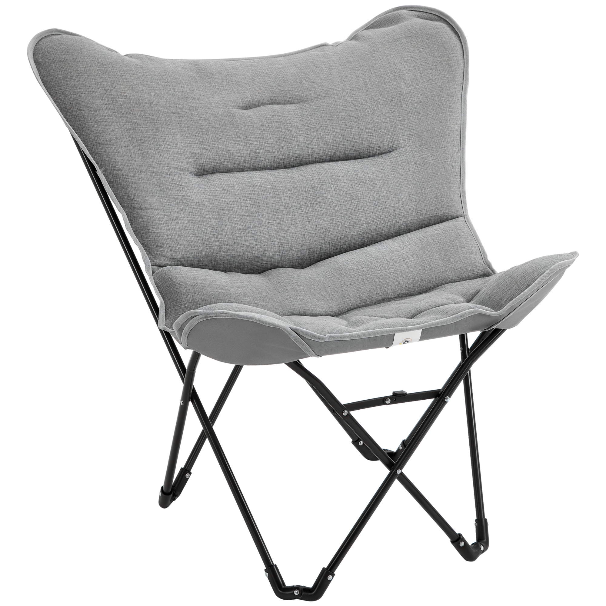 Faltstuhl faltbar Campingstuhl gepolstert Outdoor Klappstuhl bis 120kg belastbar robust Angelstuhl Gartenstuhl für Garten Camping Strand