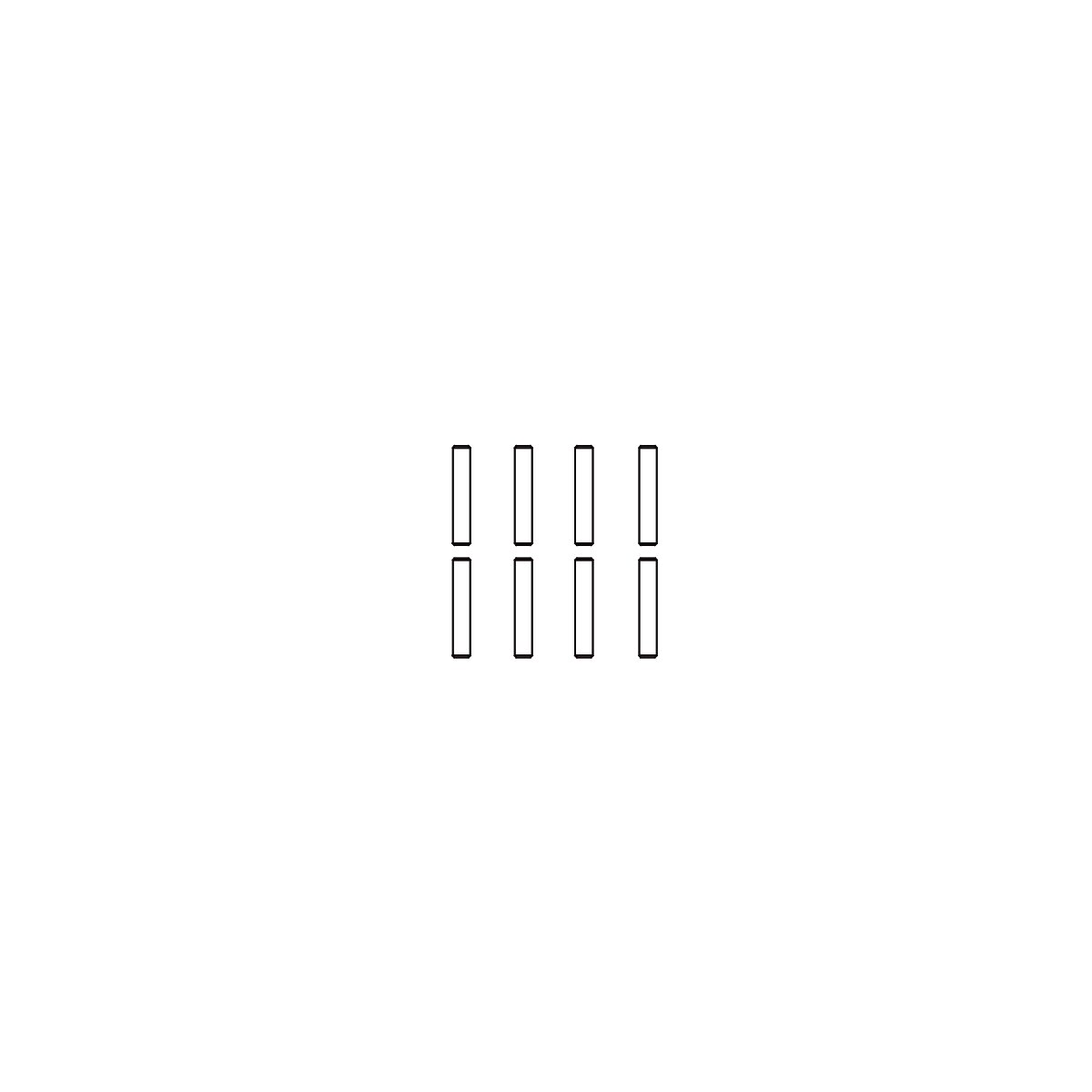 Stift 2x11 VE8 Tiger-Splinter Cocoon-Dakar Radaufnahme für Radmitnehmer Stift 2x11 VE8 Tiger-Splinter Cocoon-Dakar Radaufnahme für Radmitnehmer