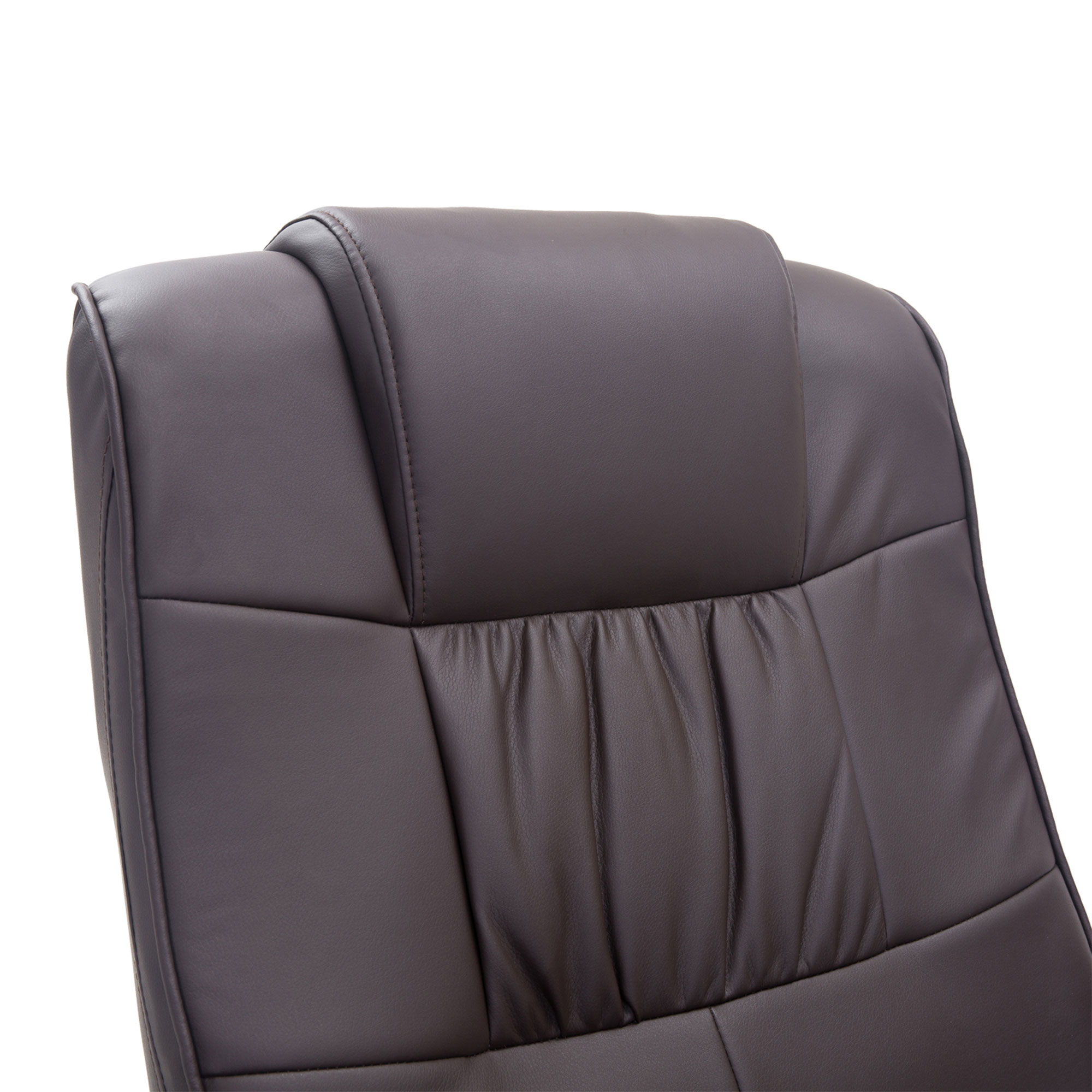 Massagesessel Relaxsessel, inkl. Fußhocker, 10 Vibrationspunkte, 1 Fernbedienung; 77 cm x 84 cm x 95 cm, Braun