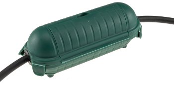 Kabelschutzbox für Aussen IP44, LxØ 21x8cm, mit Wandhalterung, Grün Kabelschutzbox für Aussen IP44, LxØ 21x8cm, mit Wandhalterung, Grün