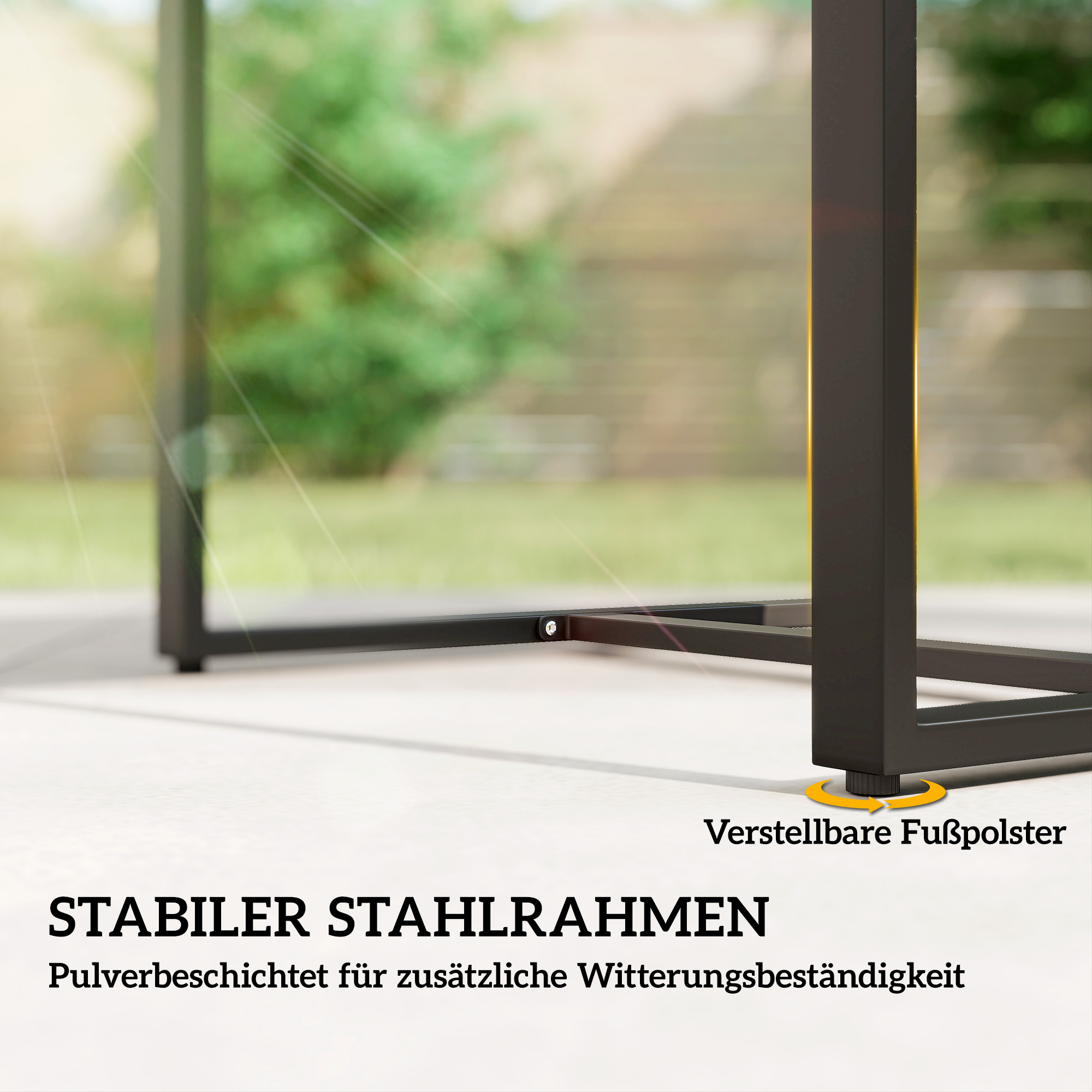 Rattan Bistroset, 3 teiliges Gartenmöbel-Set mit 2 Gartenstühlen, Couchtisch, abnehmbar Kissen Dunkelgrau