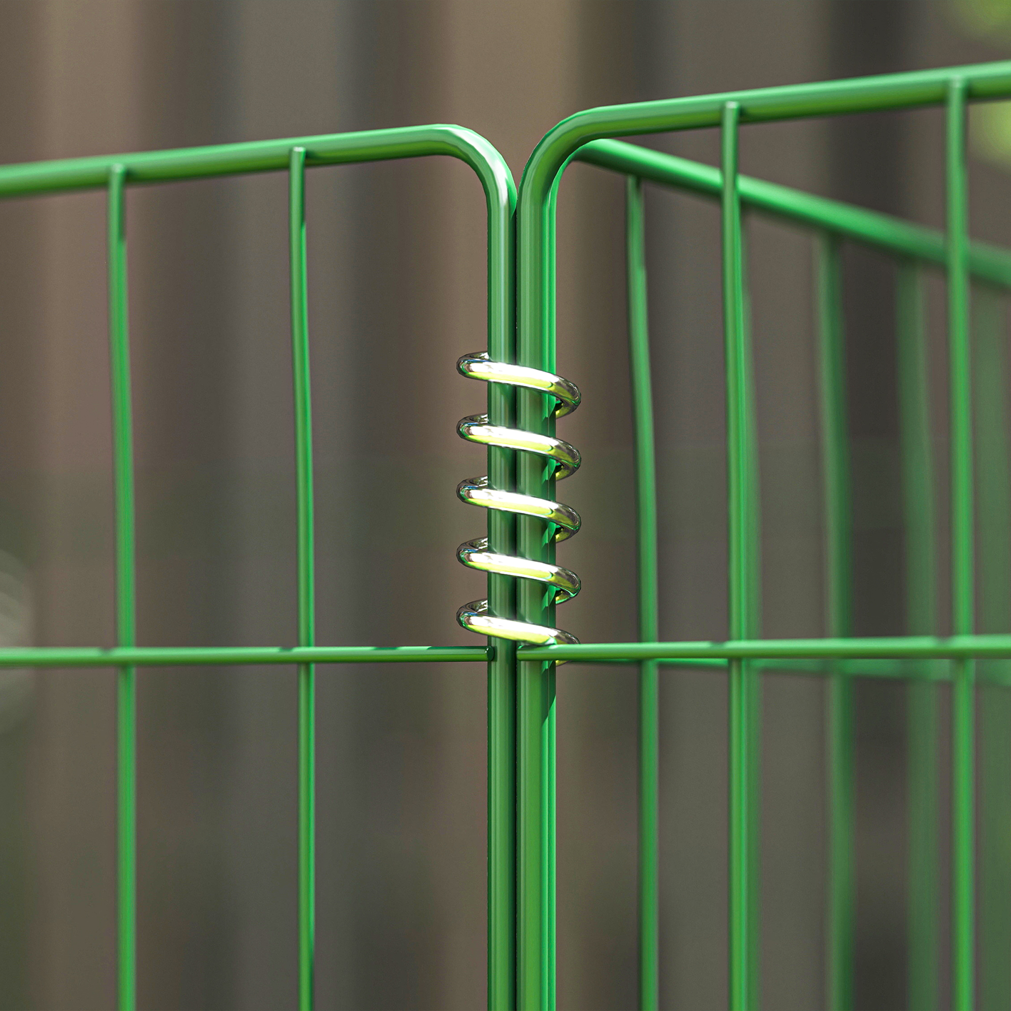 Komposter 1680 Liter, 270 x 90 x 70 cm 3-teilig Schnellkomposter aus Stahl, wetterfest Grün