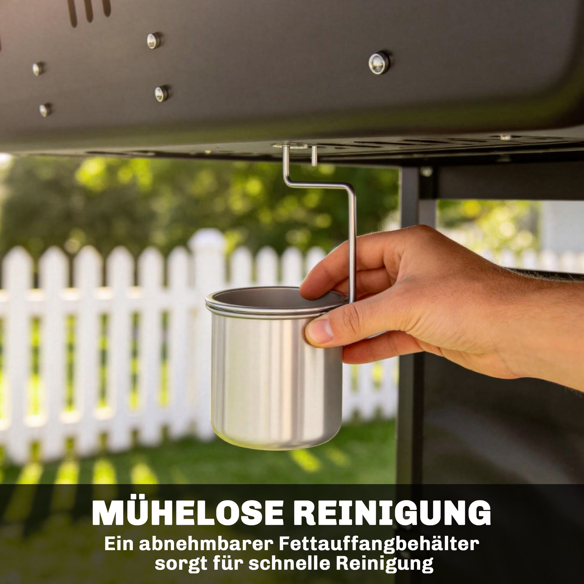 Gasgrill 5 KW 2 Brenner BBQ Grillwagen Edelstahl inkl Seitentisch Unterkorb Frontabdeckung Thermometer Emaille-Grillrost