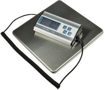 Paketwaage / Versandwaage "CT PW-120", 0,2-120kg, 27x27cm Edelstahl-Platte