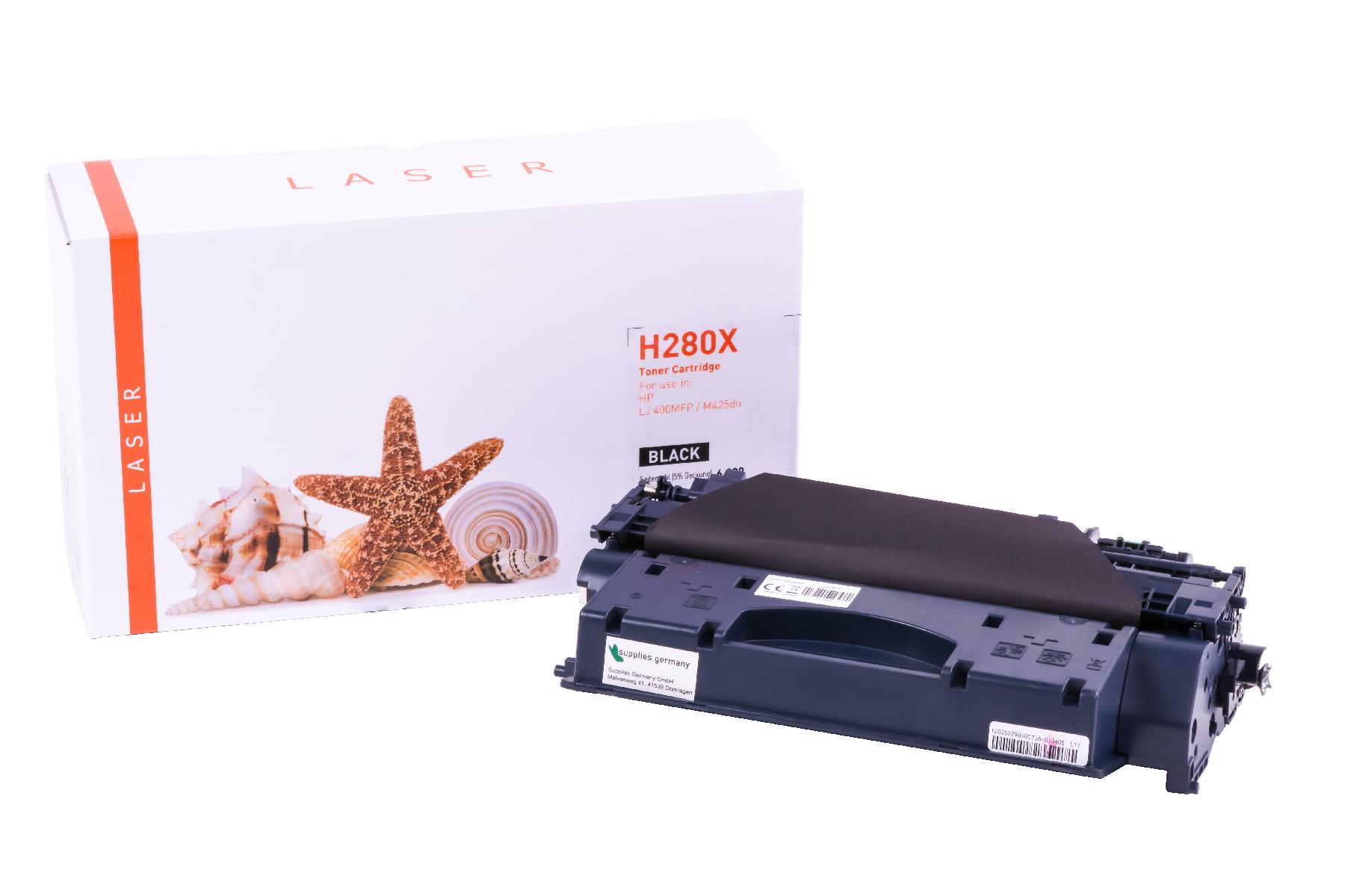 CF280X alternativ Toner schwarz für HP  / CF280X / 80X / 6.900 Seiten