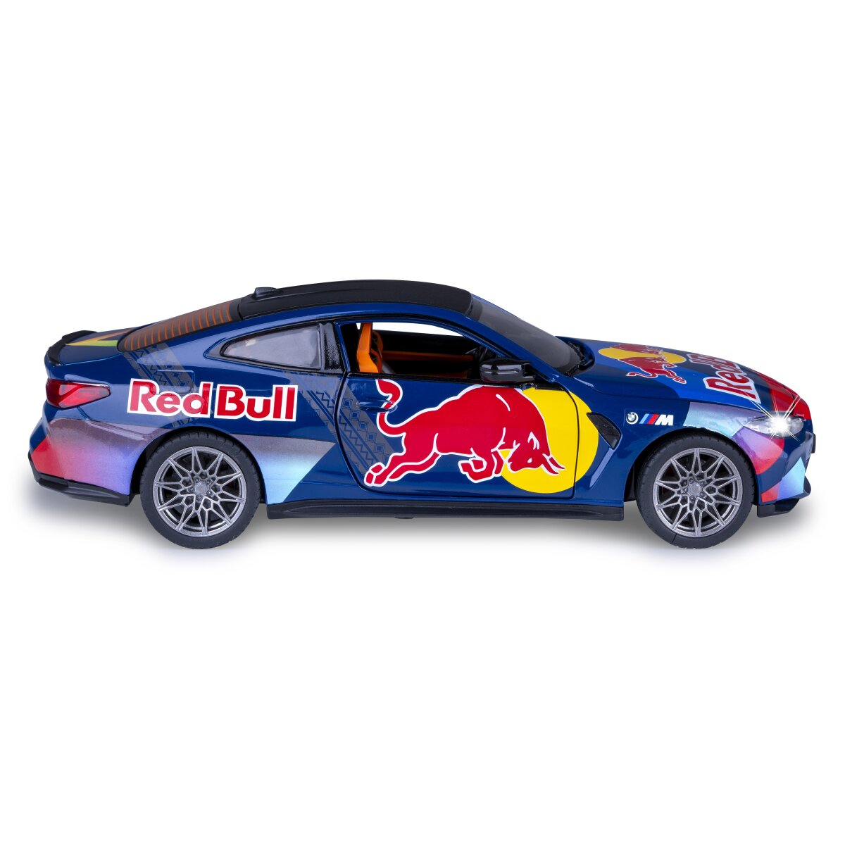 BMW M4 Diecast 1:24 blau inkl. Knopfzellen