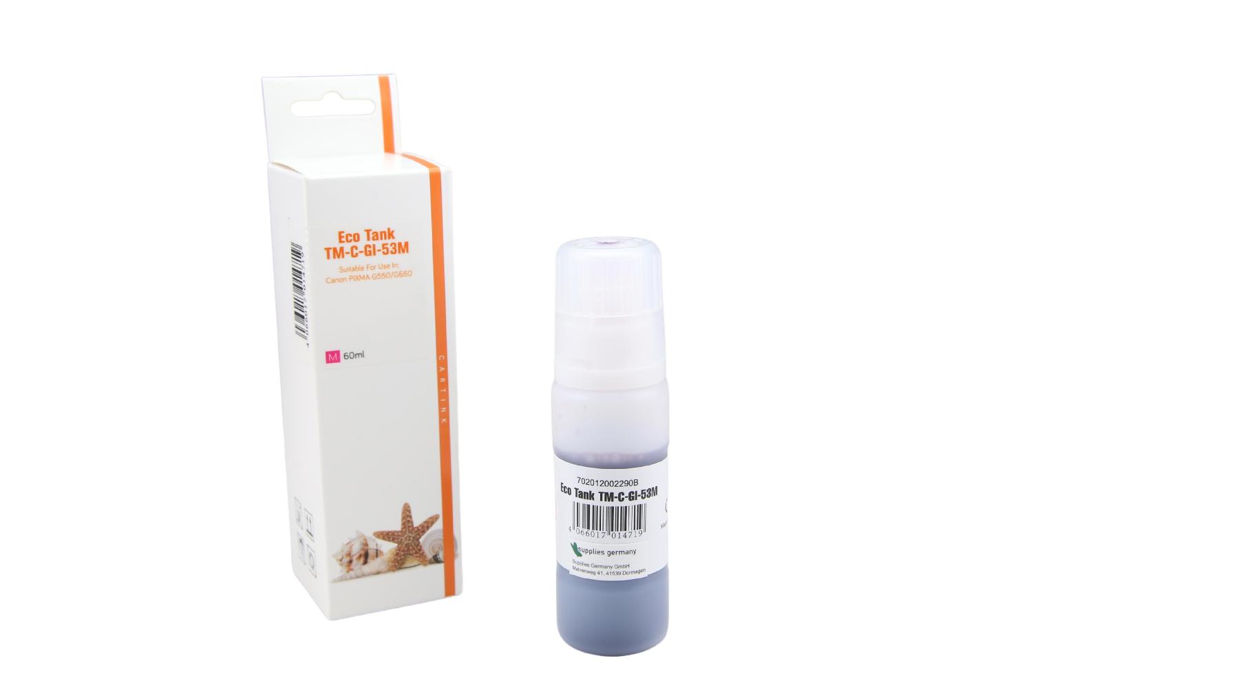 GI53M Eco Tank Nachfüllflasche Magenta für Canon / 4681C001 / 60ml