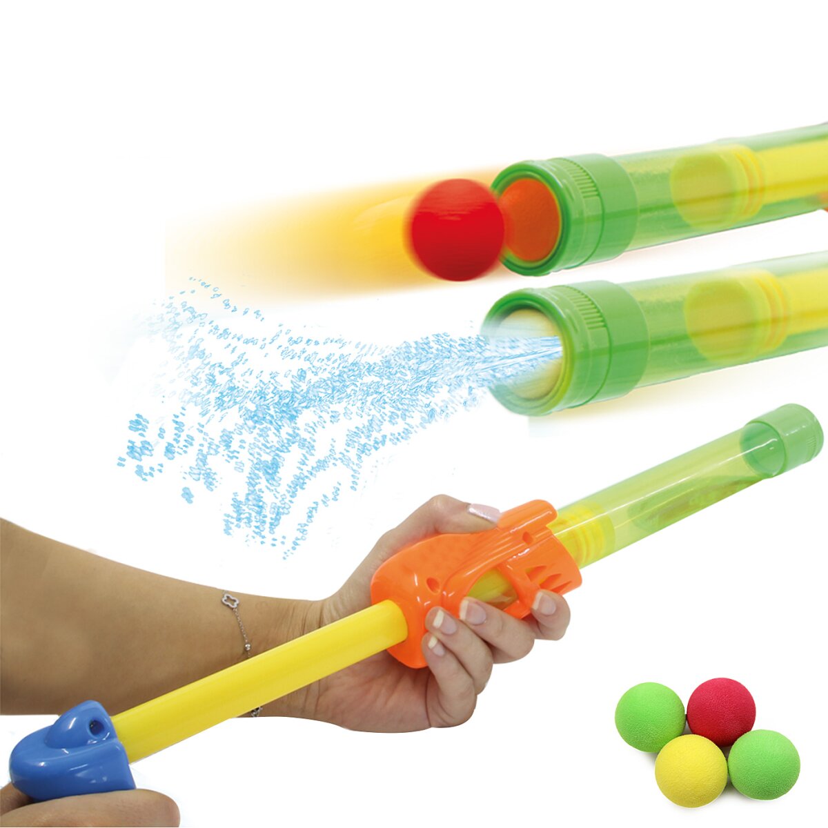 Mc Fizz Wasserpistole Fizzy Balls grün 2in1 Mc Fizz Wasserpistole Fizzy Balls grün 2in1