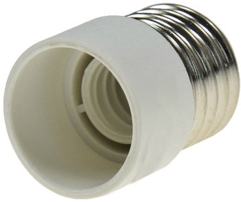 Lampensockel-Adapter, Kunststoff, E27 auf E14