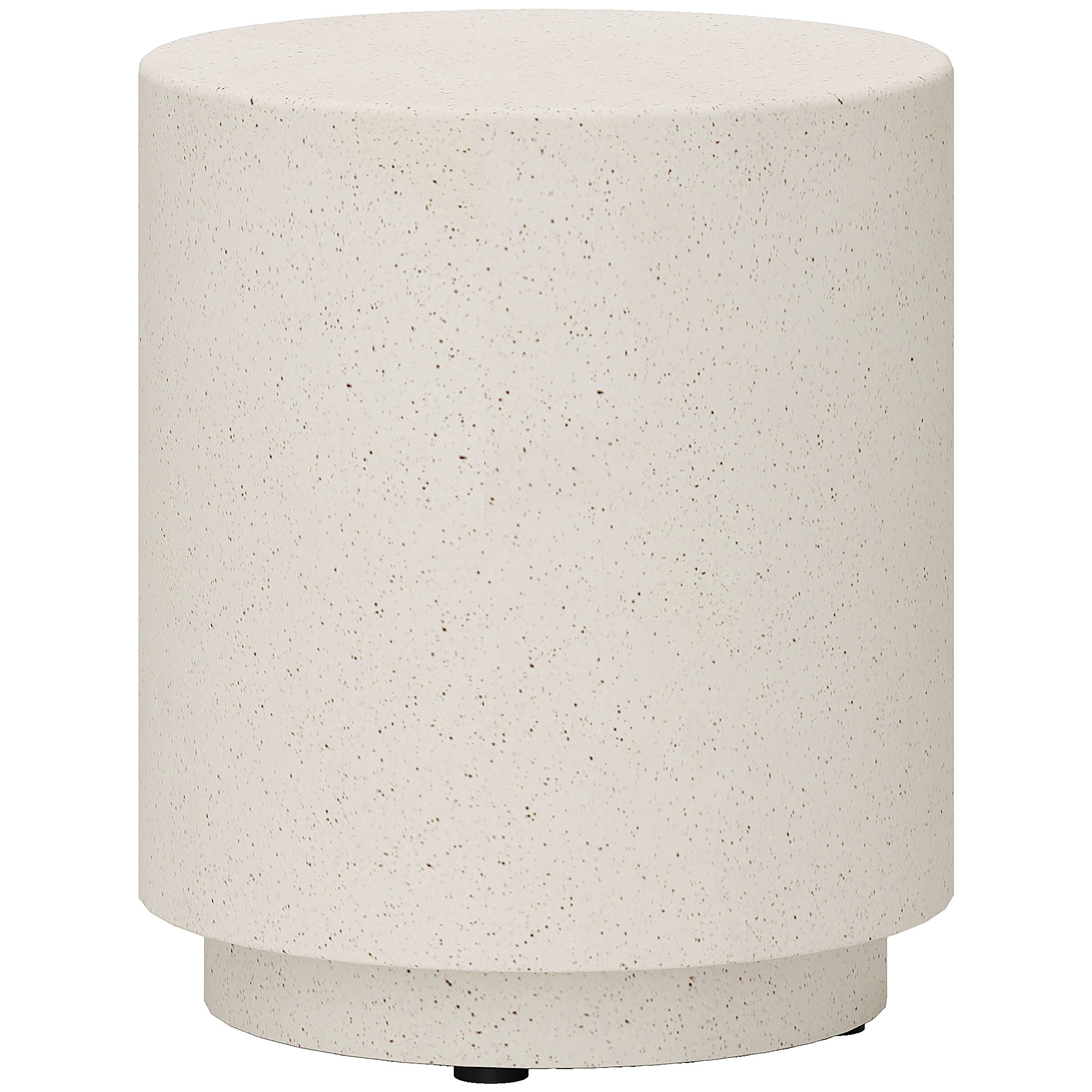 Beistelltisch in Beton-Optik 37 cm x 37 cm x 43 cm Anorganisches Erz-Pulver Grau