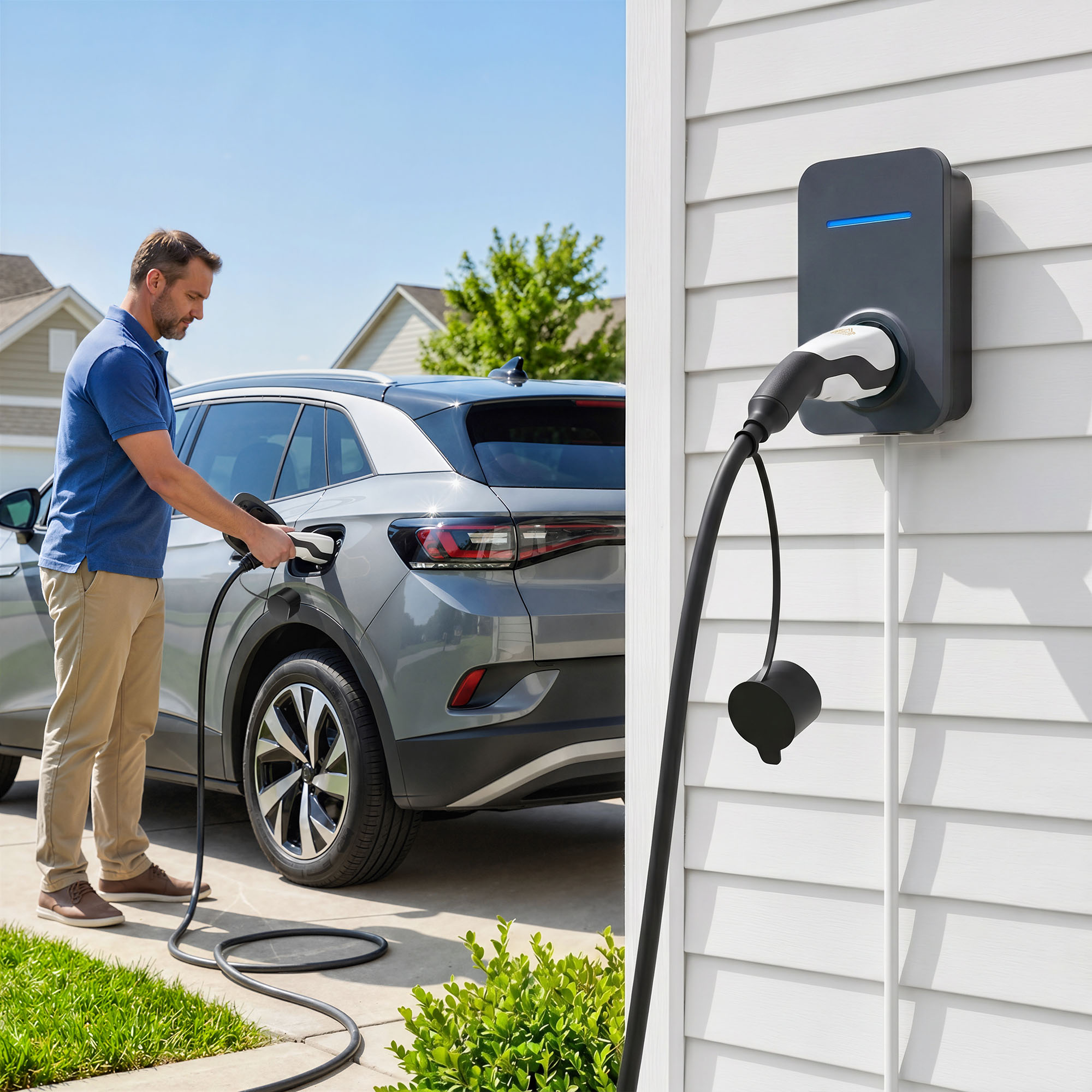 Typ 2 EV Ladekabel, 11 kW, 16 A, Mode 3, 3-Phasen, 5 m – Verlängerungskabel für Elektroautos & Plug-in-Hybride