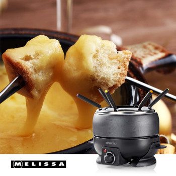 Fondue-Set | 6 Personen | 2,3 l | Einstellbare Temperaturregelung | 800 W | Cool-Touch-Griffe | Anti-Rutsch-Füße | Überhitzungsschutz