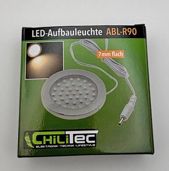 LED-Aufbauleuchte "ABL-R90" warmweiß, 3W, 12V= , 2900K, 337lm