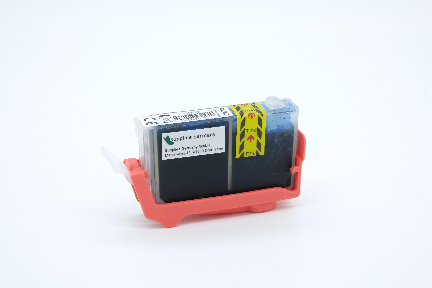 CLI8C alternativ Tinte cyan für Canon / 0621B001 / 14ml / mit Chip