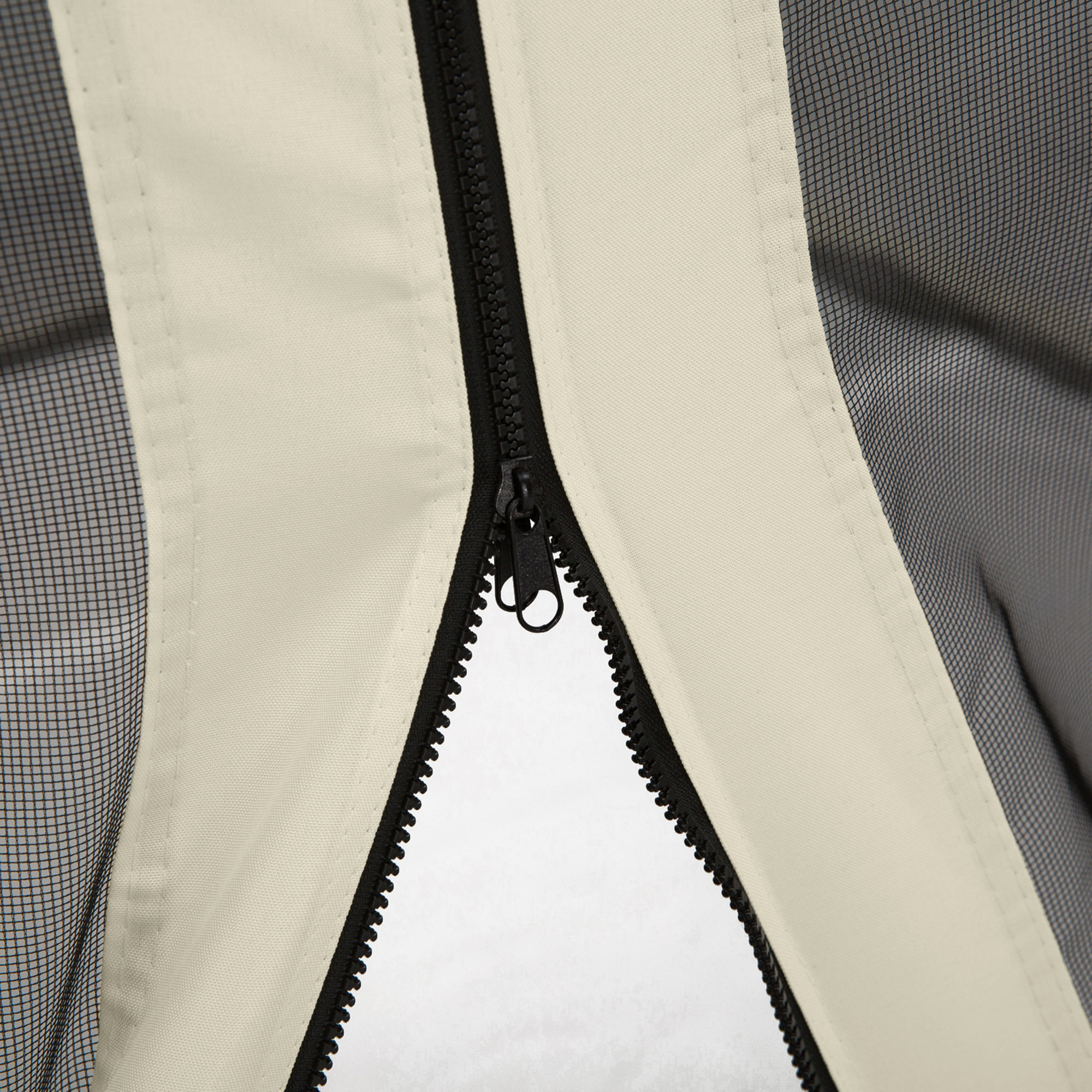 Moskitonetz für 3x3 Pavillon 4 Seitenteile Fliegennetz mit Haken Reißverschluss Mückennetz Insektenschutz Fliegengitter Nylon-Mesh Schwarz