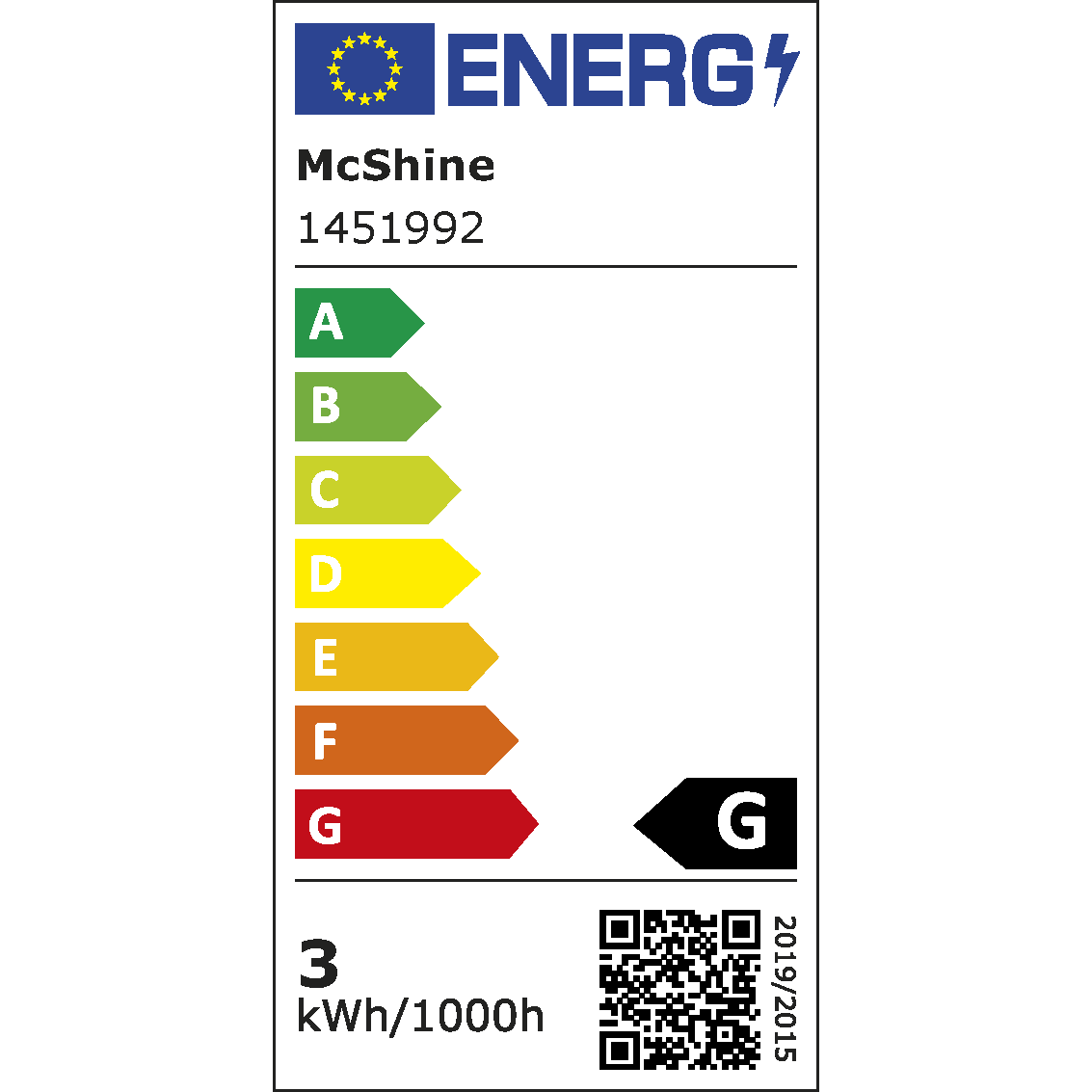 LED-Strahler McShine ''LS-353'', GX53, 3W, 260lm, Ø75x25mm, 120°, neutralweiß