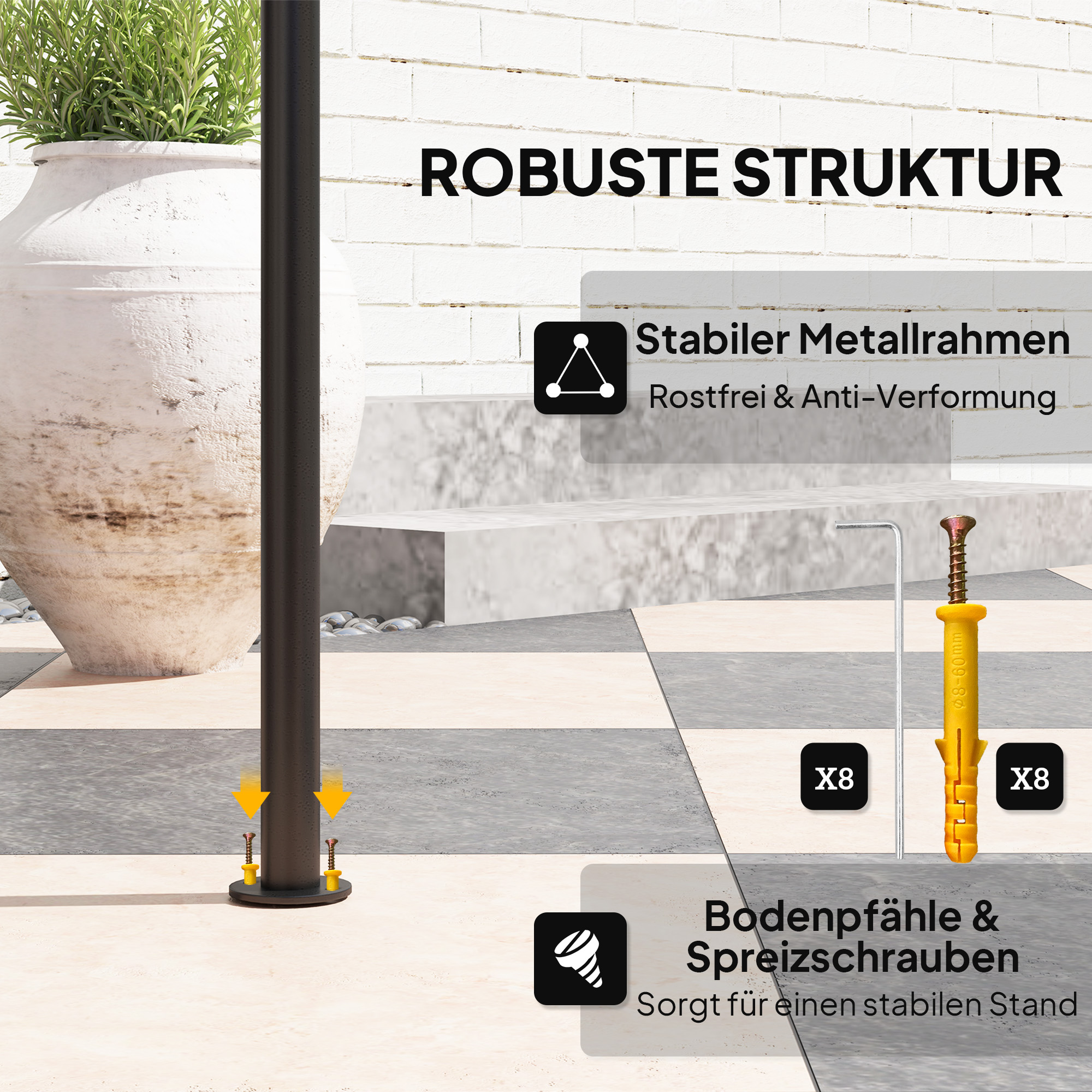 Grillpavillon mit LED 240 x 150 x 258 cm wasserabweisend flammhemmend Gartenpavillon mit Doppelschichtdach