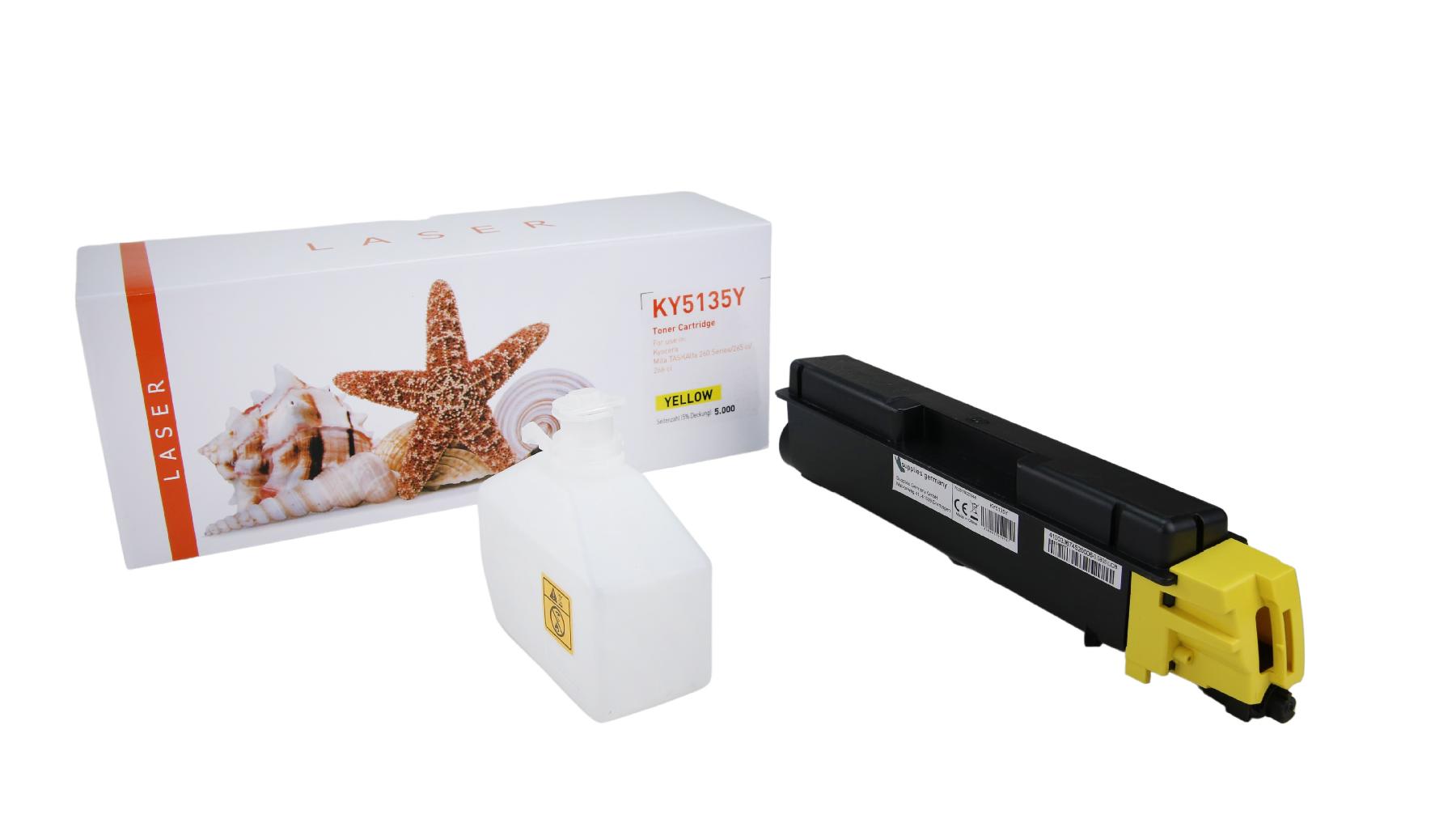 TK5135Y alternativ Toner gelb für Kyocera / TK5135Y / 5.000 Seiten TK5135Y alternativ Toner gelb für Kyocera / TK5135Y / 5.000 Seiten