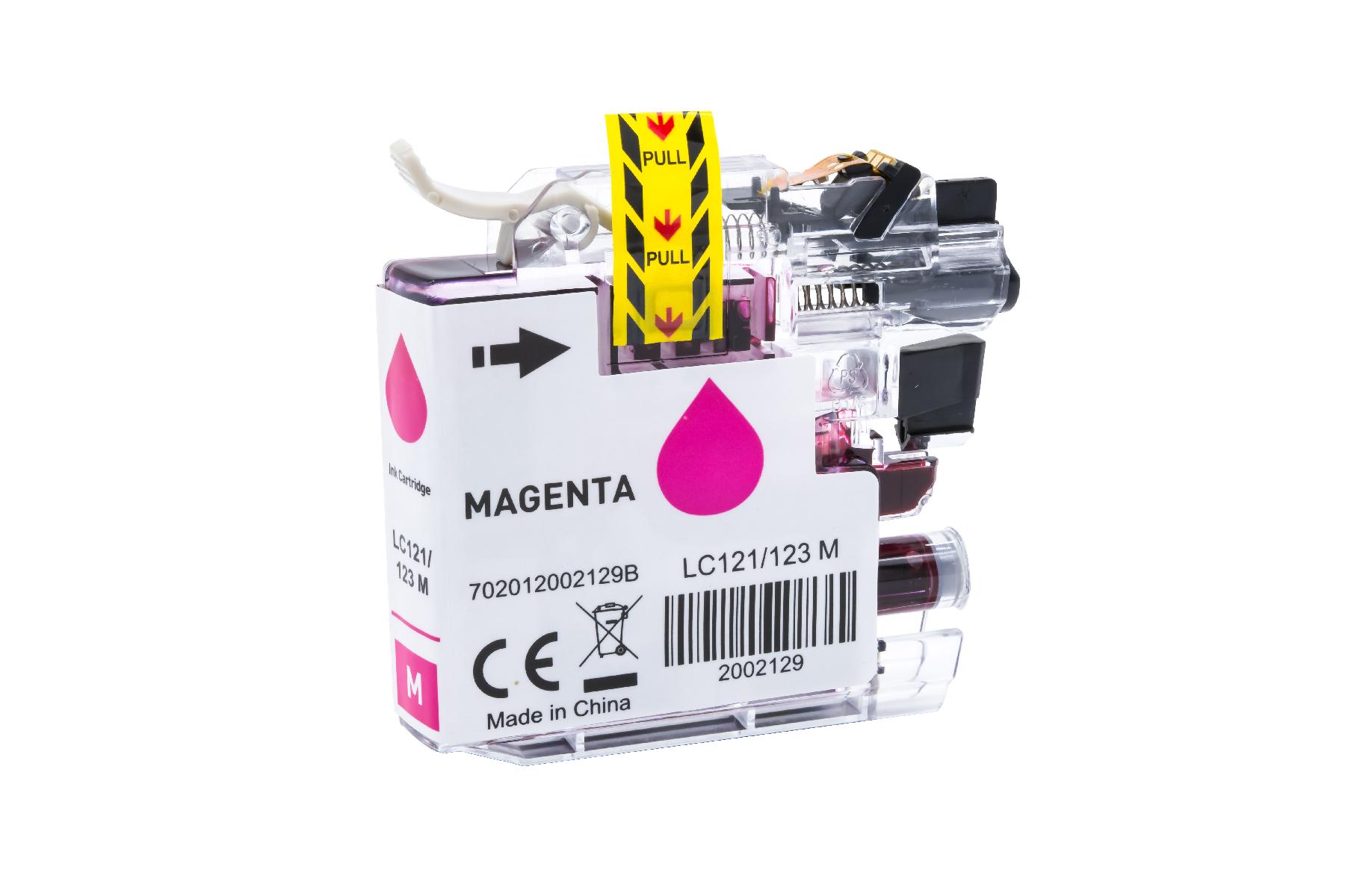 LC121/123XLM alternativ Tinte magenta Brother / LC123M / 10ml LC121/123XLM alternativ Tinte magenta Brother / LC123M / 10ml