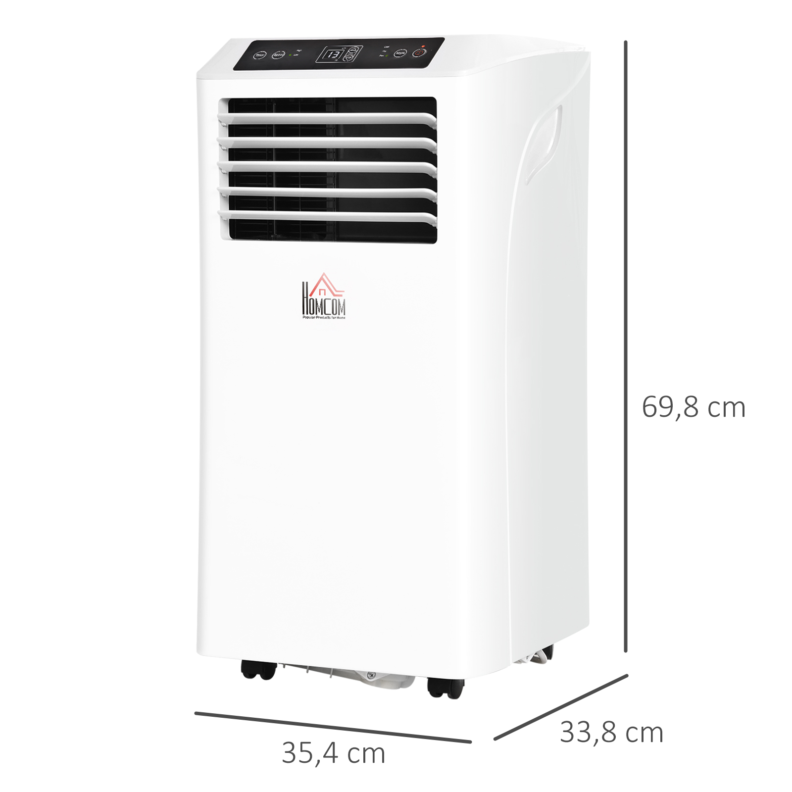 mobile Klimaanlage 3-in-1, inkl. Fernbedienung, 9K BTU, 24h Timer, ABS, Weiß