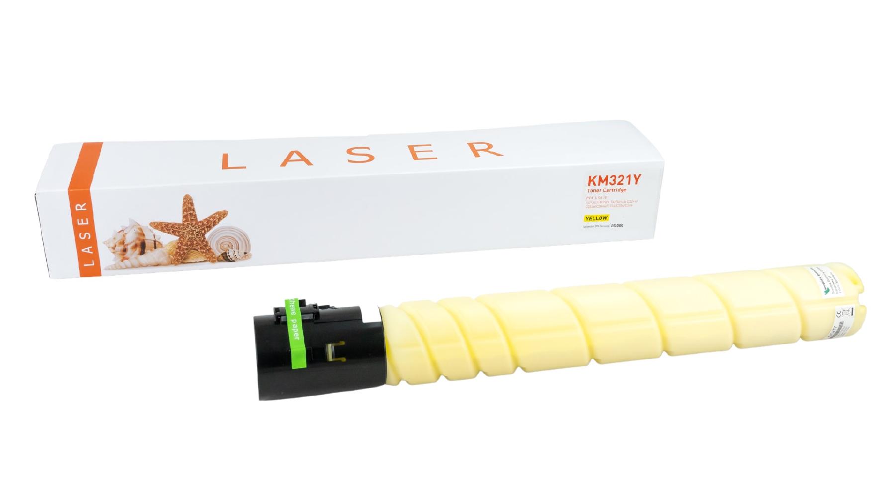TN321Y / yellow / Toner f. Konica Minolta / A33K250 / TN321Y