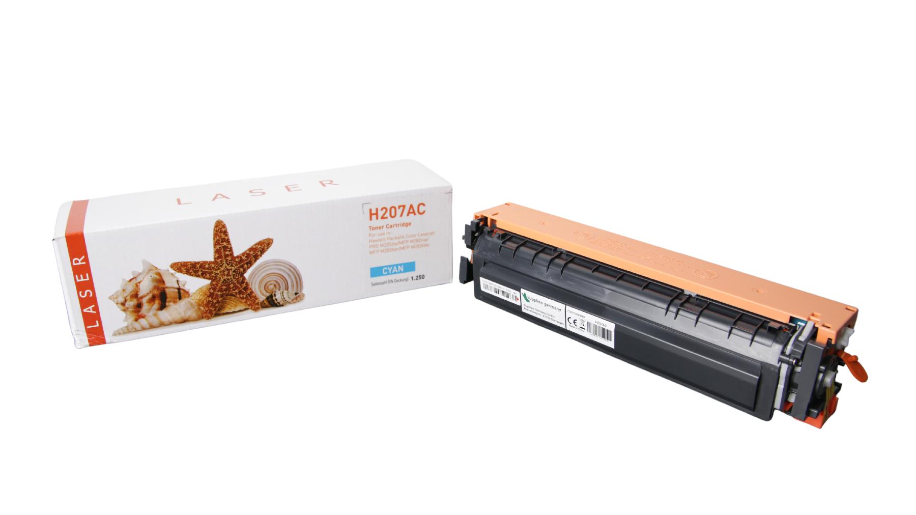 207AC alternativ Toner cyan HP / W2211A / 1.250 Seiten 207AC alternativ Toner cyan HP / W2211A / 1.250 Seiten