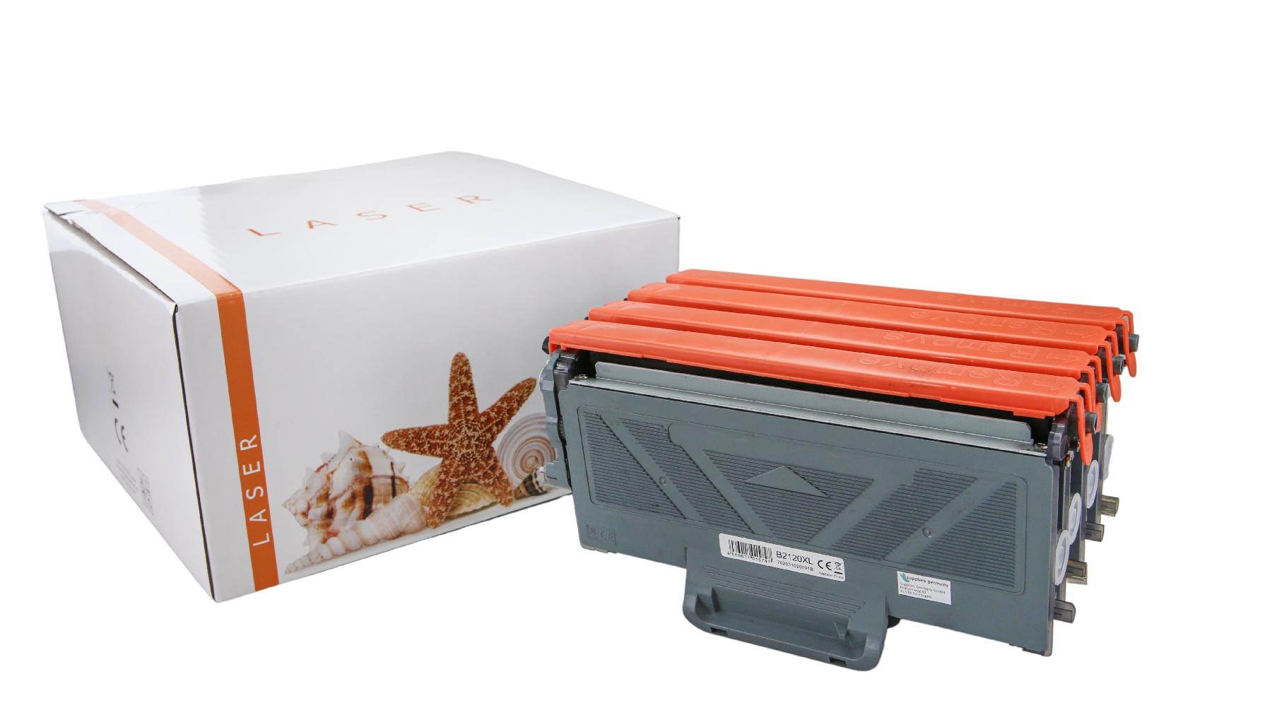 4er Set TN2120XL alternativ Toner schwarz für Brother / TN2120XL / 4x5.200 Seiten 4er Set TN2120XL alternativ Toner schwarz für Brother / TN2120XL / 4x5.200 Seiten