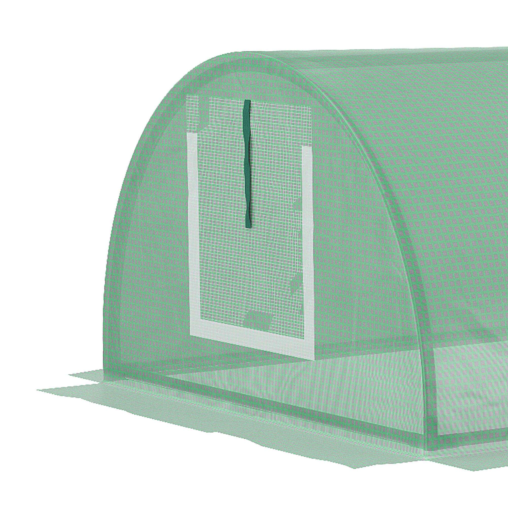 Foliengewächshaus, wetterbeständig, UV-beständig, Folientunnel, 200 cm x 80 cm x 45 cm, Grün