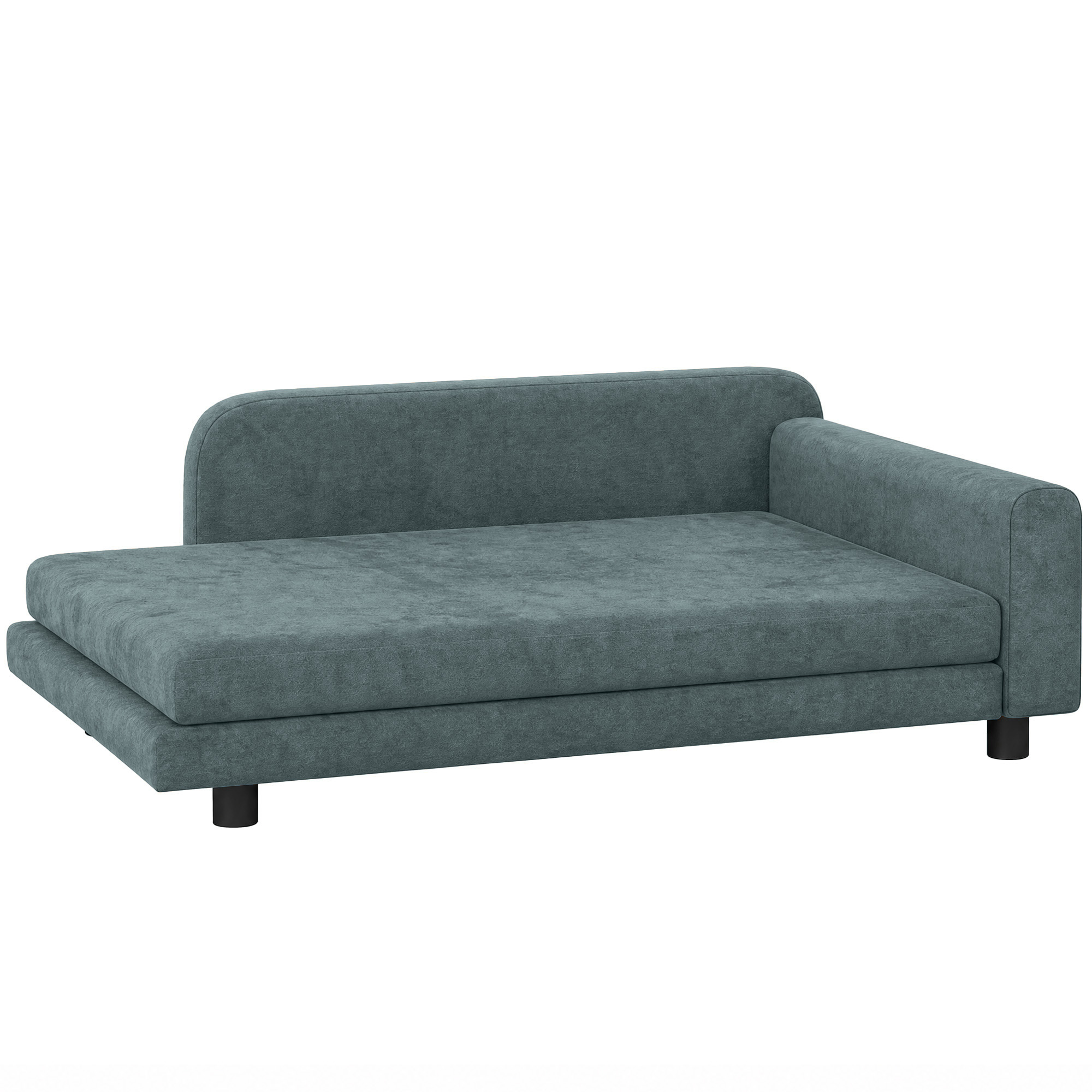 Hundesofa XL orthopädisches Hundebett mit Rückenlehne Abnehmbar Kissen für große Hunde unter 35 kg